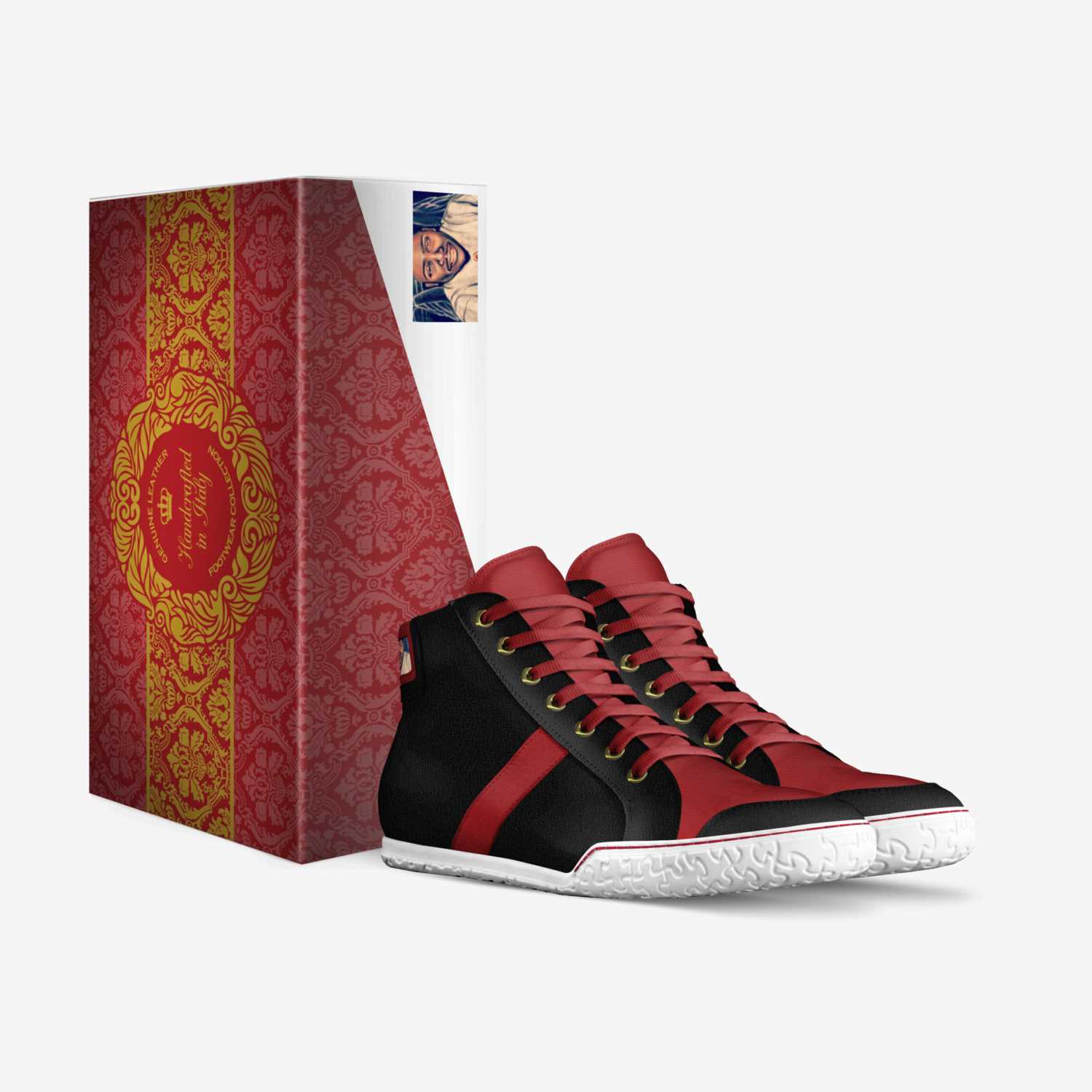 "E" custom made in Italy shoes by Galatikz Dixon | Box view