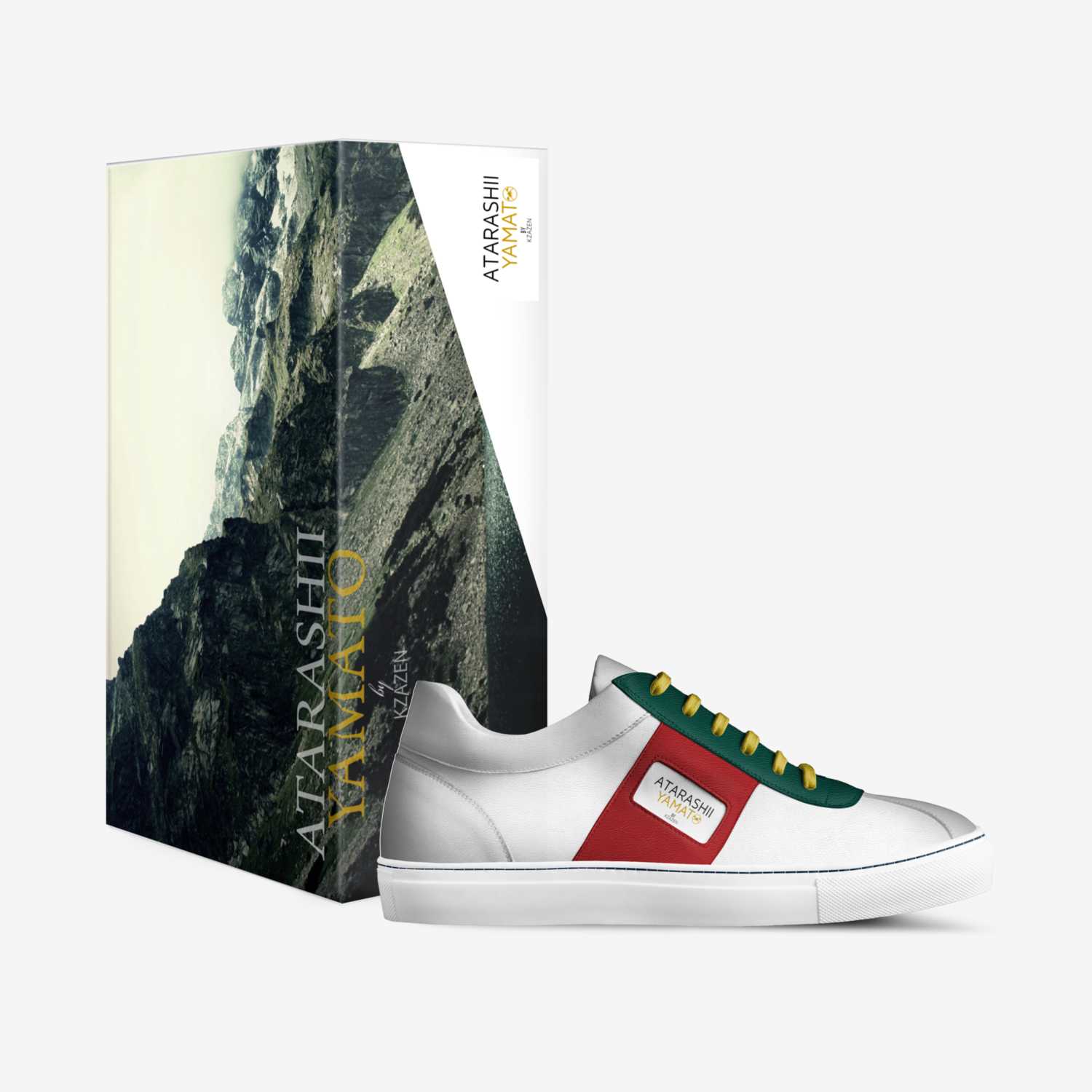 Atarashii Yamato custom made in Italy shoes by Kendrick Ng | Box view