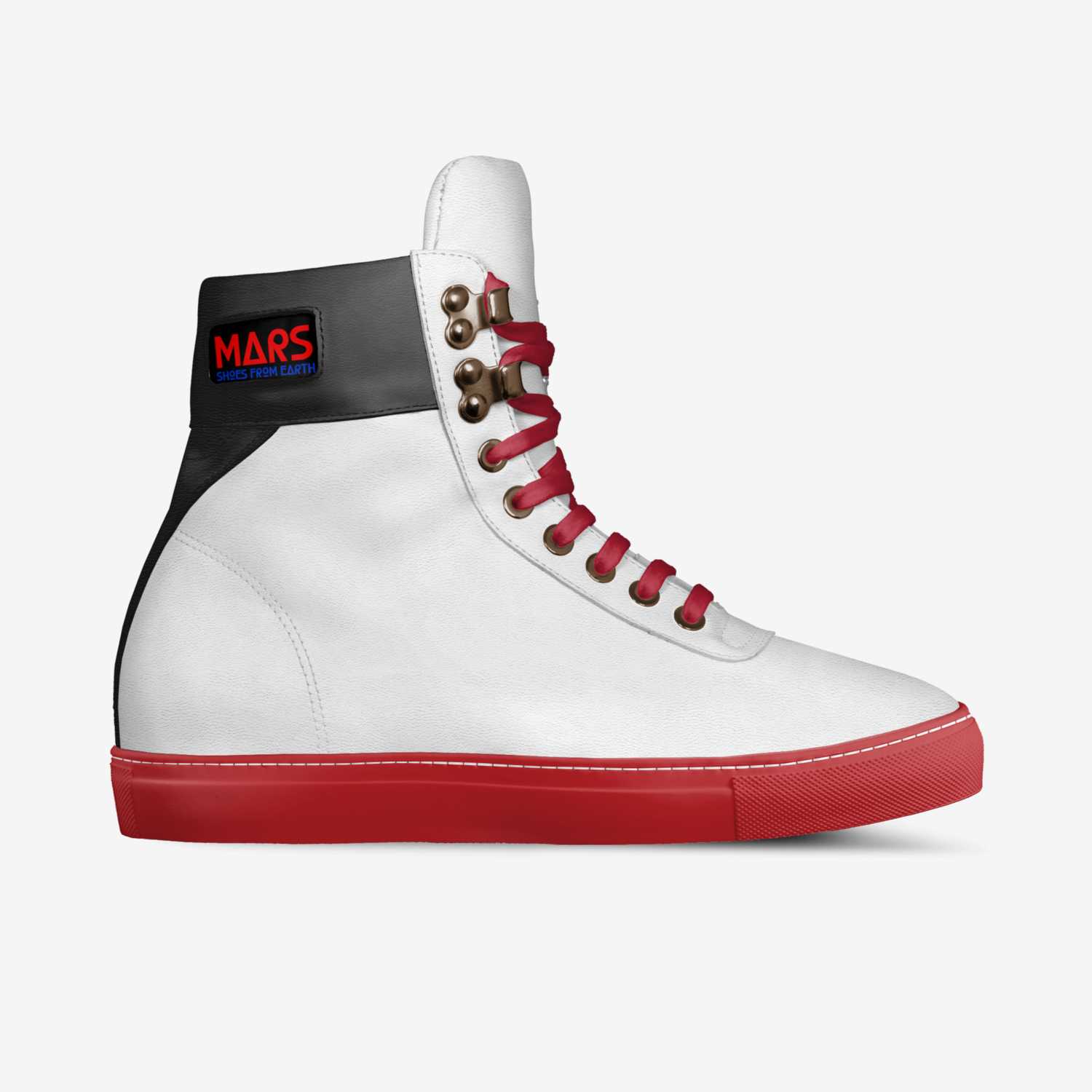 MARS-OLYMPUS-MONS custom made in Italy shoes by Travis Dgeworld Larson | Side view