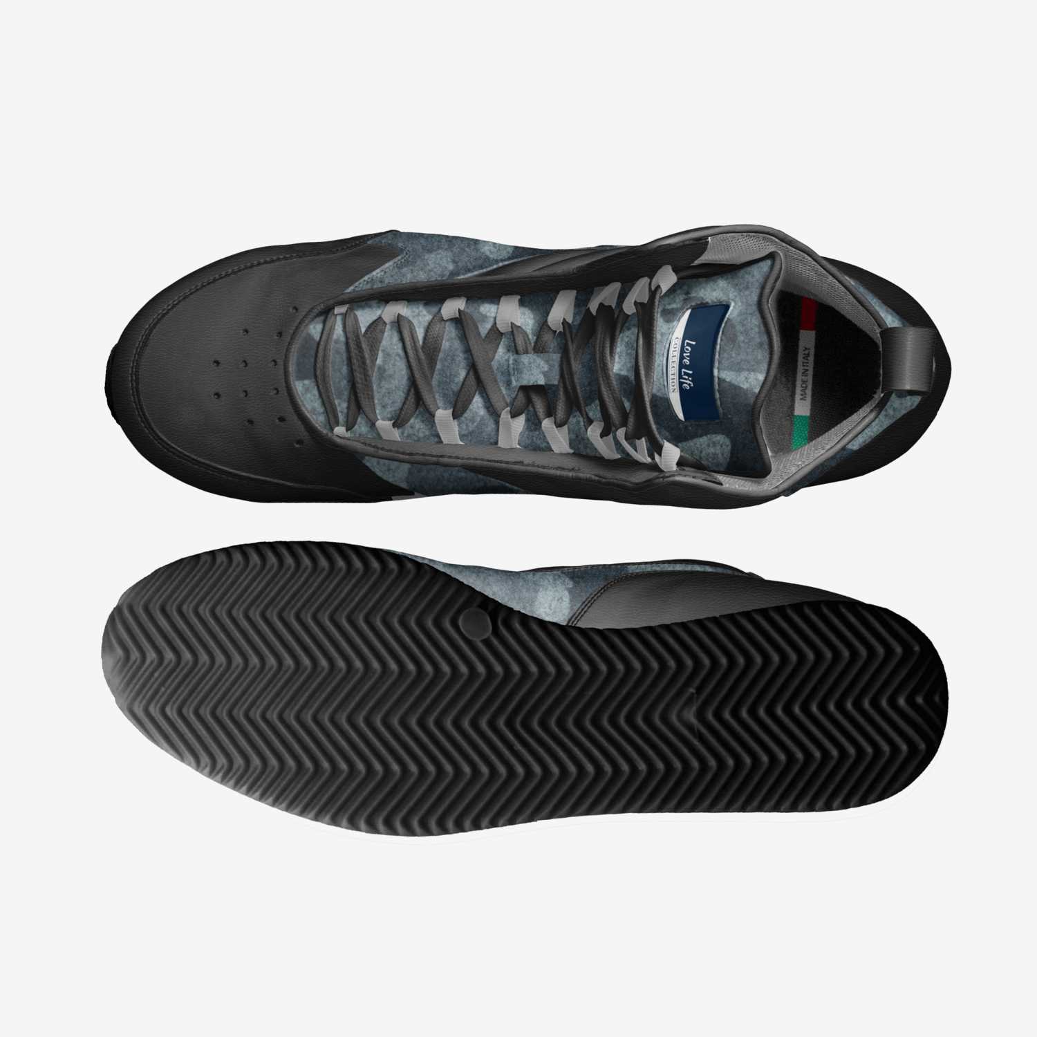 Love Life custom made in Italy shoes by The Berry Strip Smallholding Homestead | Top view