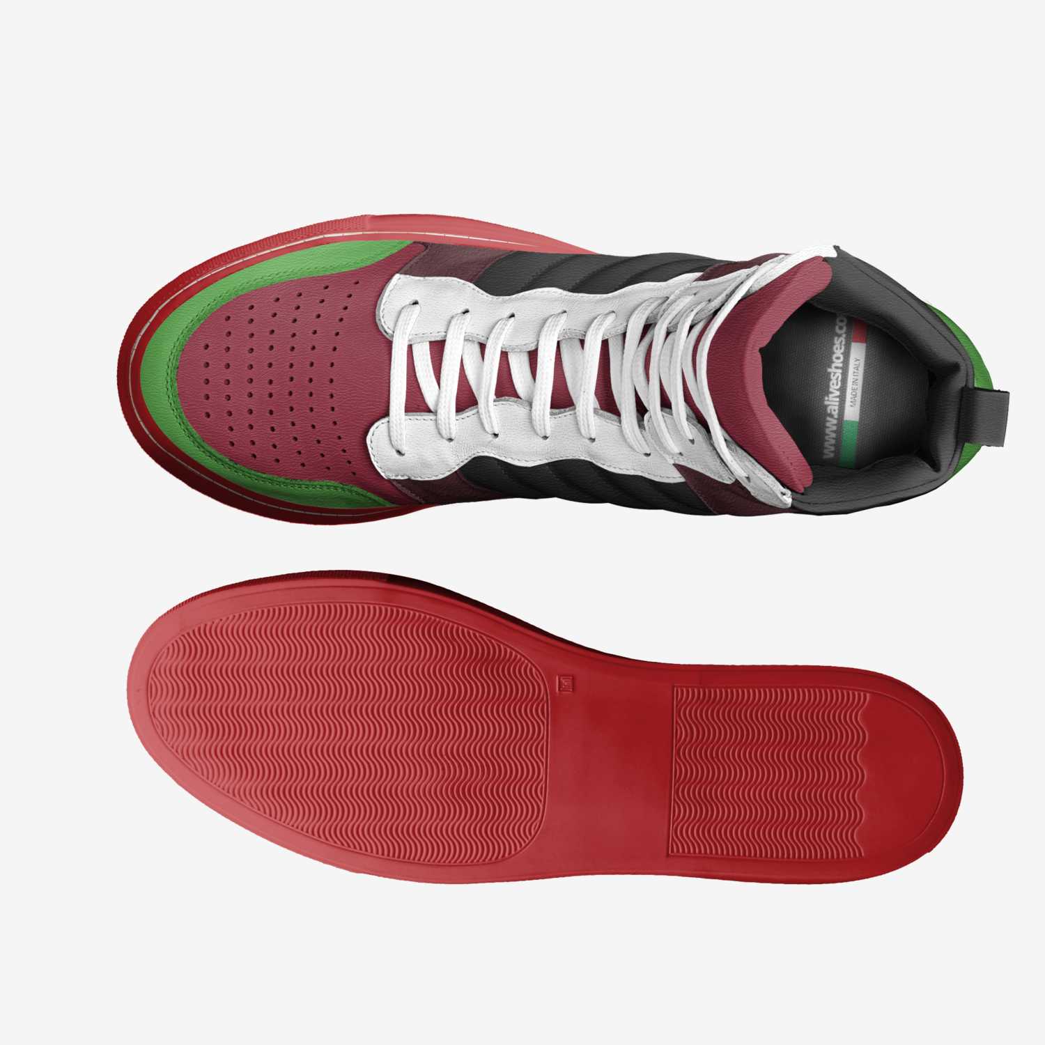 SSH  custom made in Italy shoes by Gladis Avelar | Top view