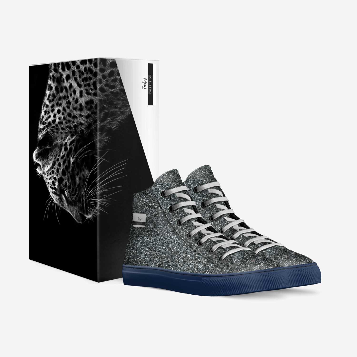 Tickes custom made in Italy shoes by Jayda Benson | Box view