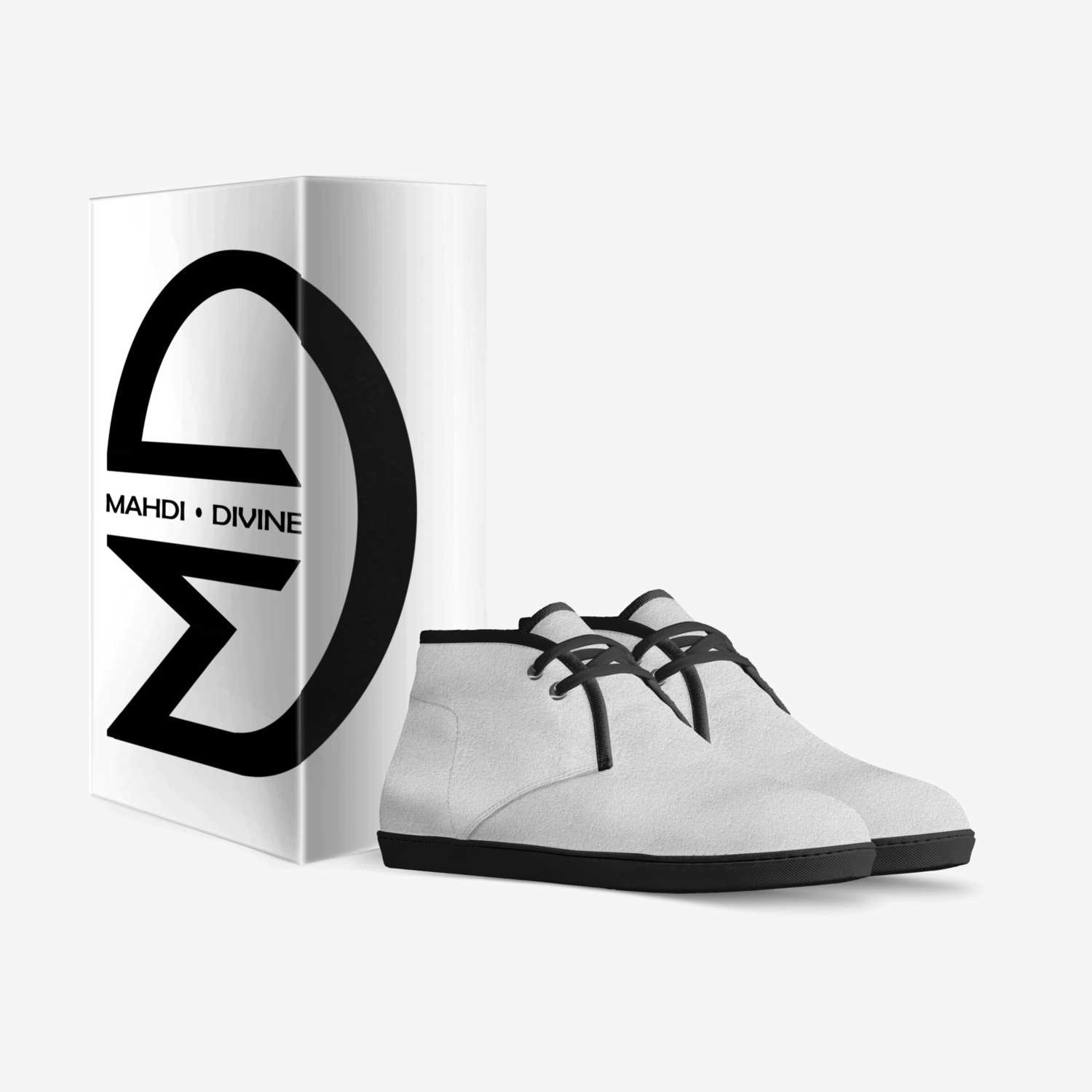 WHITE CHUKK custom made in Italy shoes by Mahdi Divine | Box view