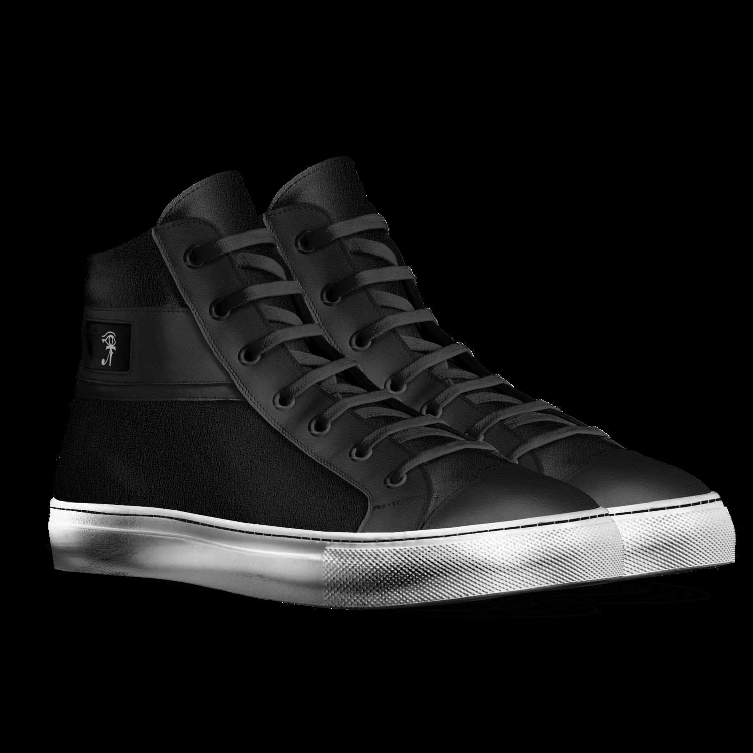 Custom black panther shoes top