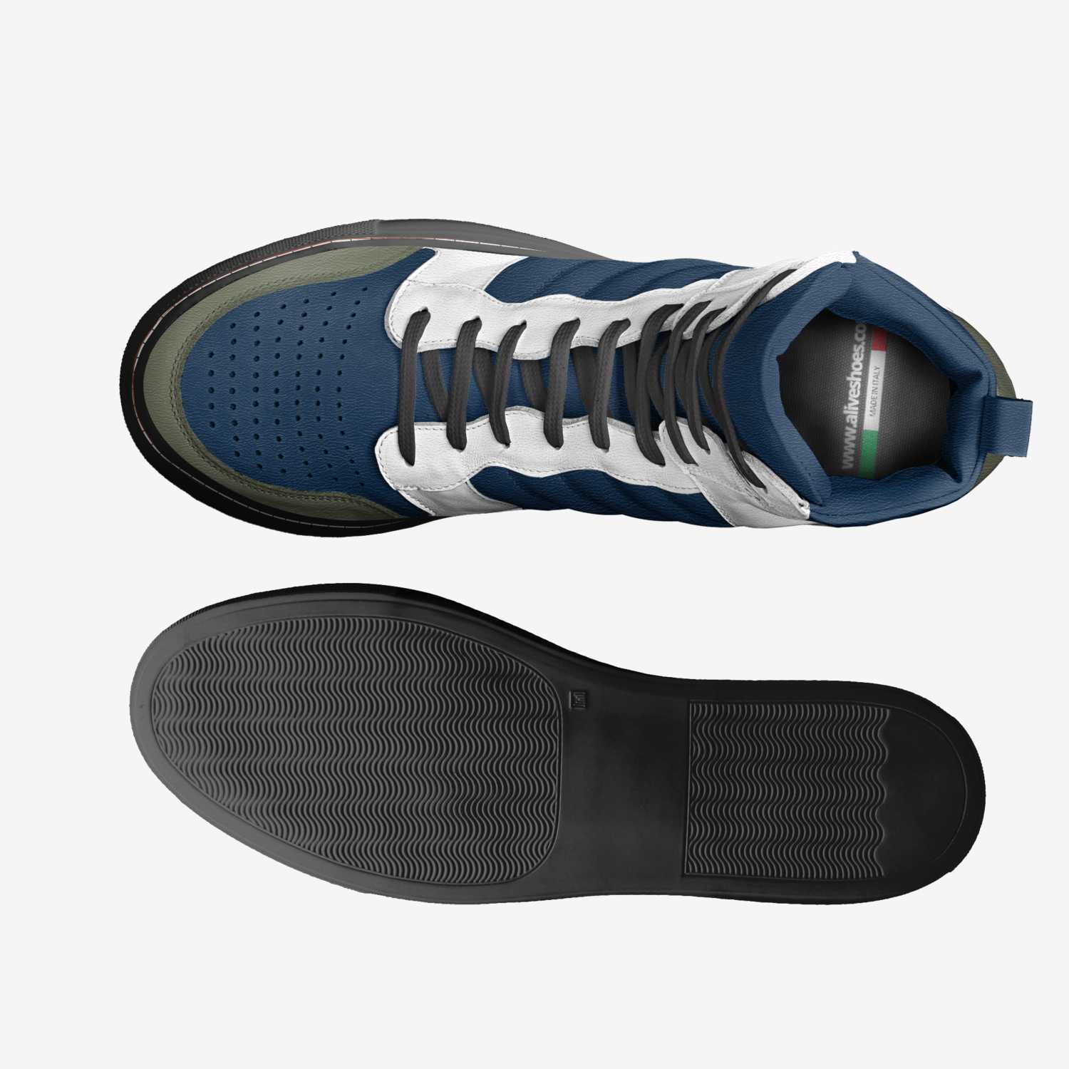 beastmode custom made in Italy shoes by Cole | Top view