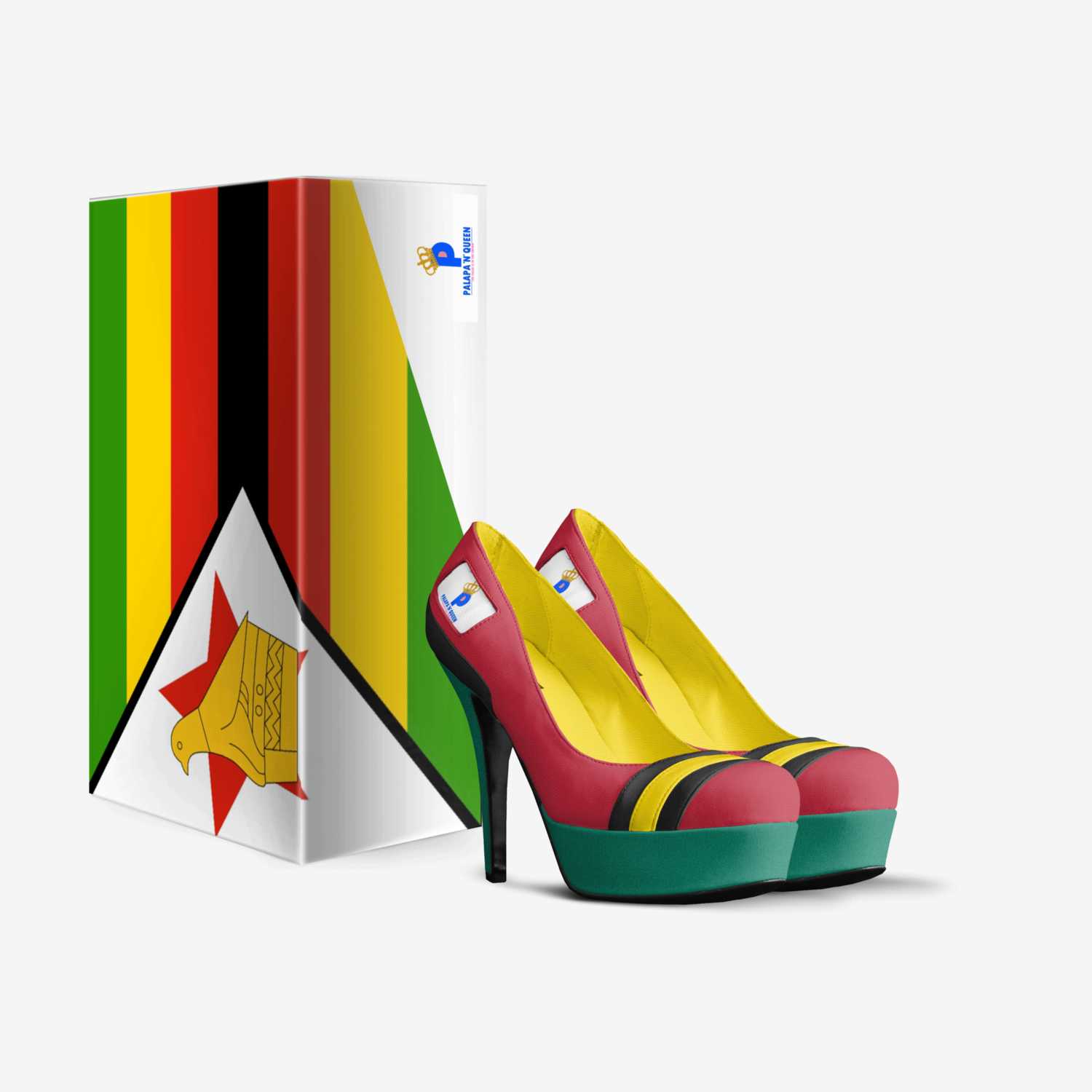 Palapa'N'Queen  custom made in Italy shoes by Niina Nia Kabesa | Box view