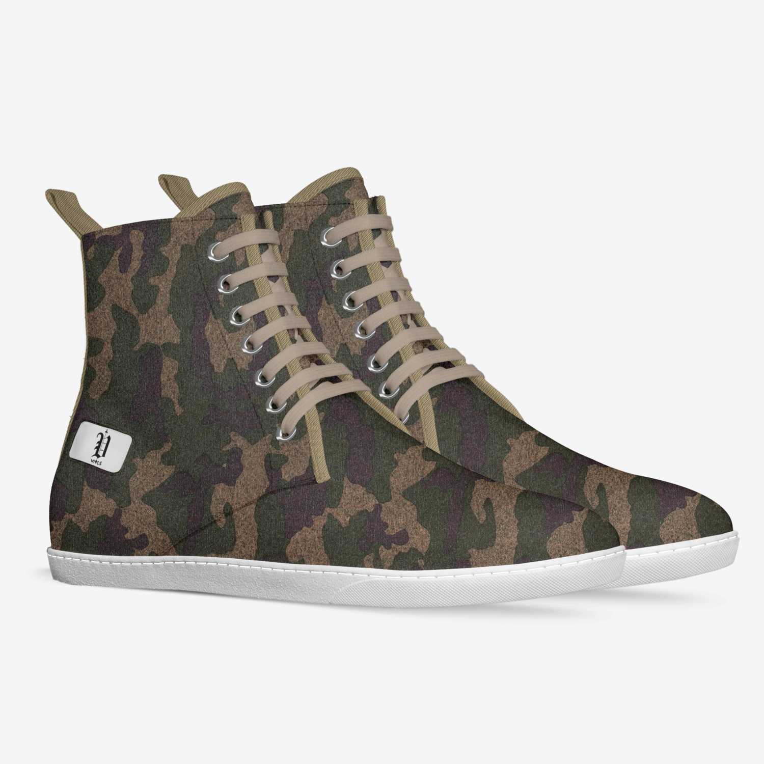 vics desert army custom made in Italy shoes by Brayden Murphy | Double view