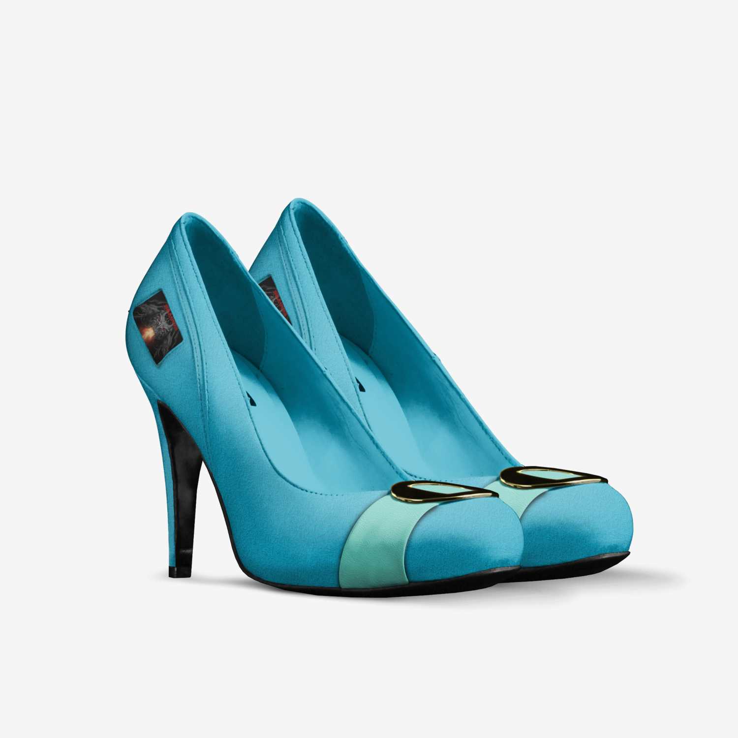 dragons custom made in Italy shoes by Nora Payeton | Double view