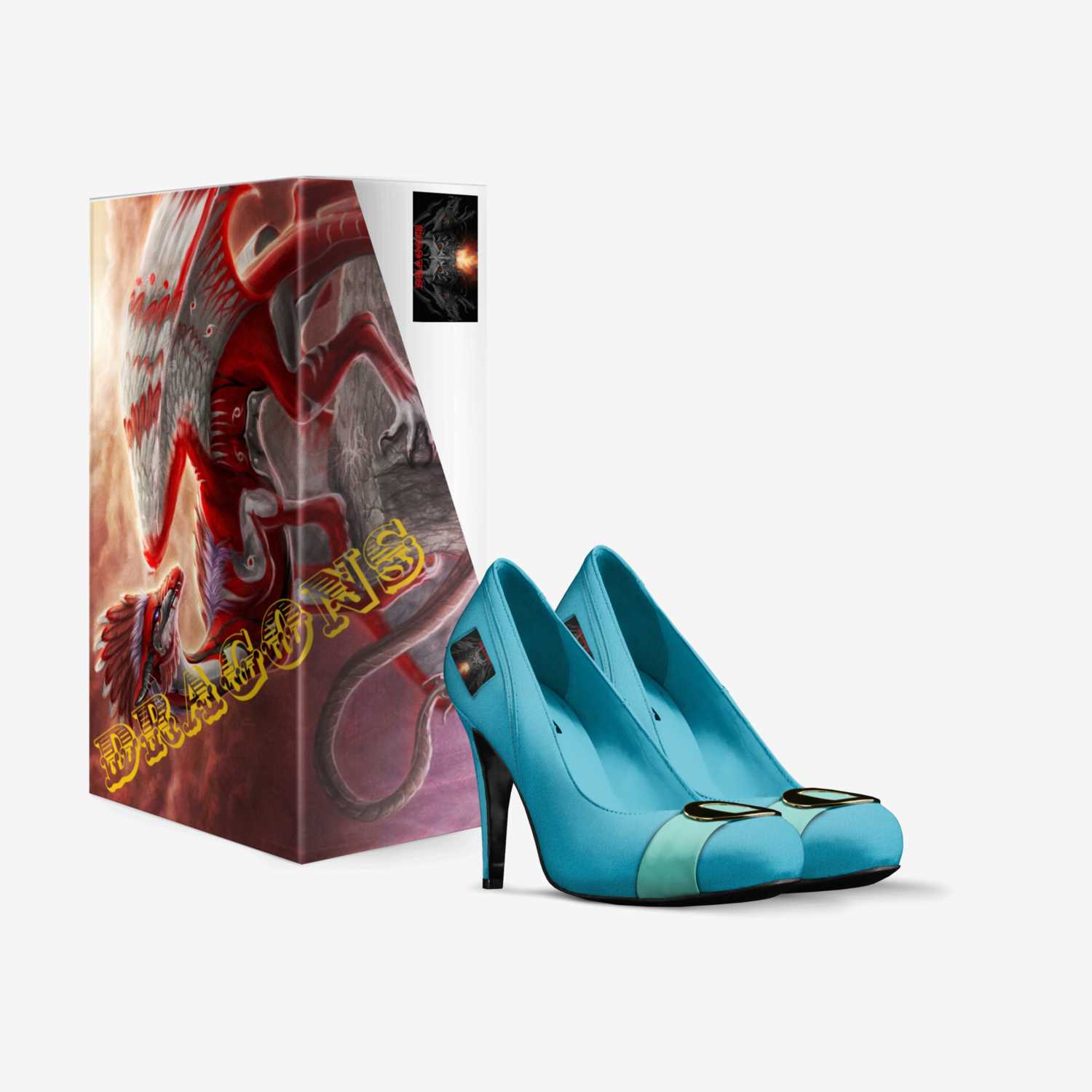 dragons custom made in Italy shoes by Nora Payeton | Box view