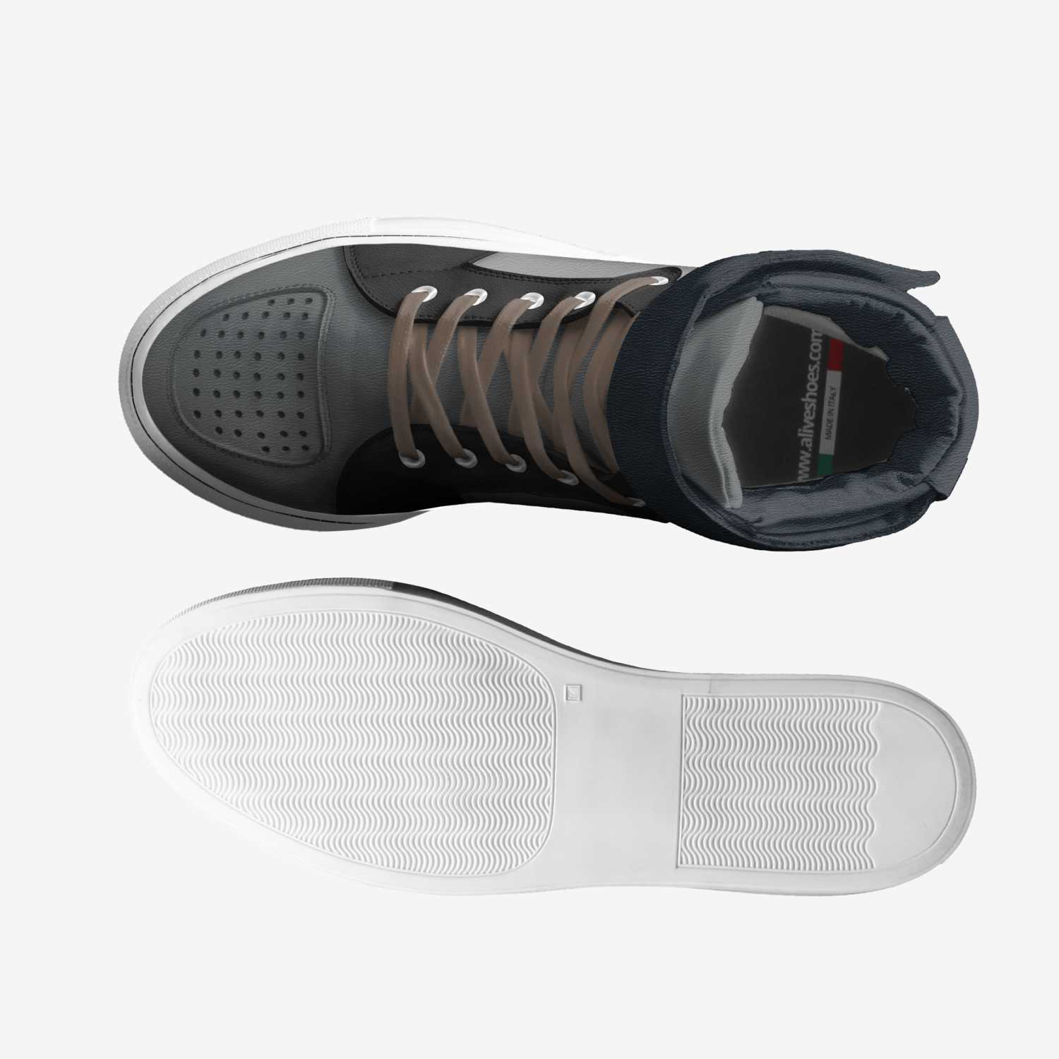 Pyro custom made in Italy shoes by Kartik Davray | Top view