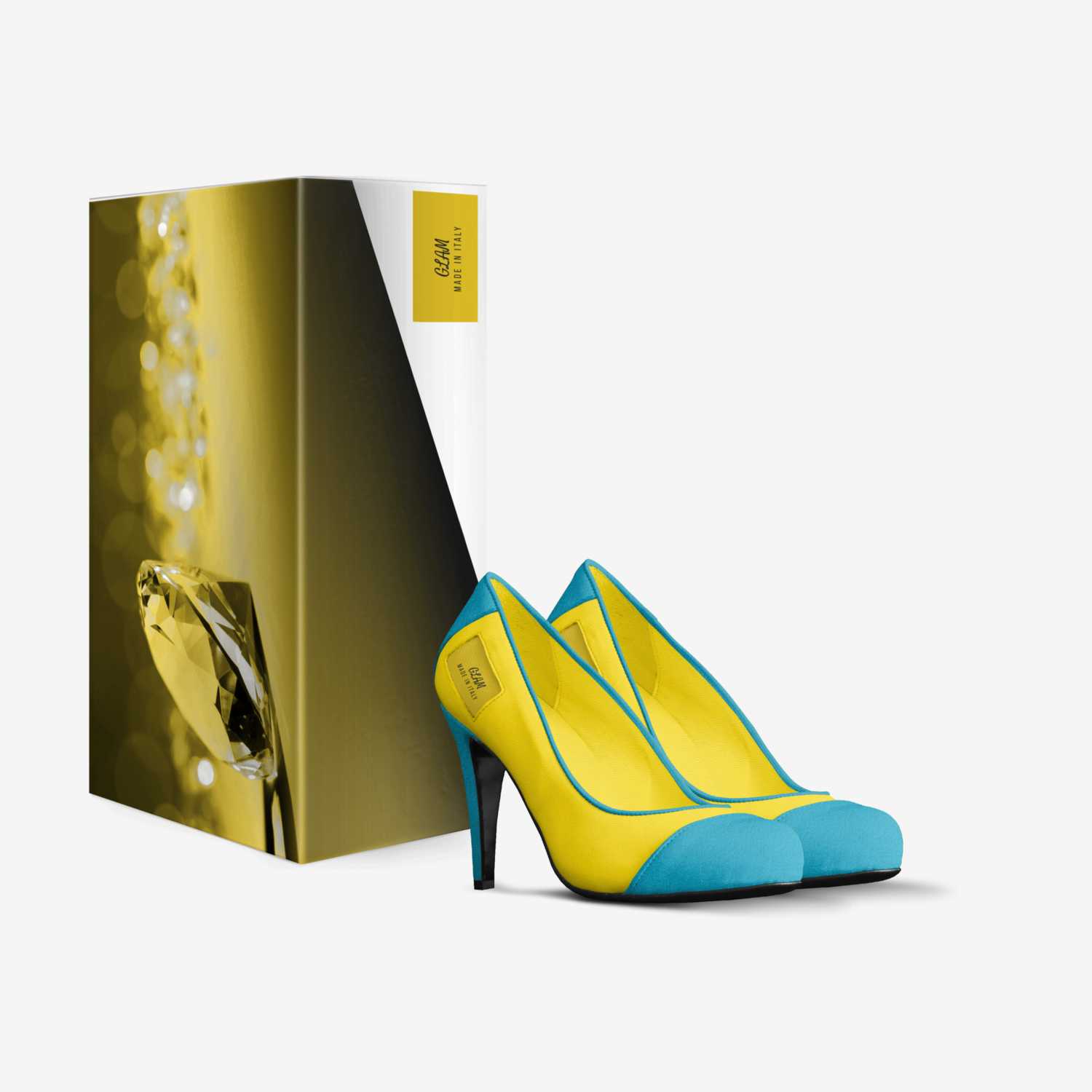 GLAM custom made in Italy shoes by Ayesha Hassaum | Box view
