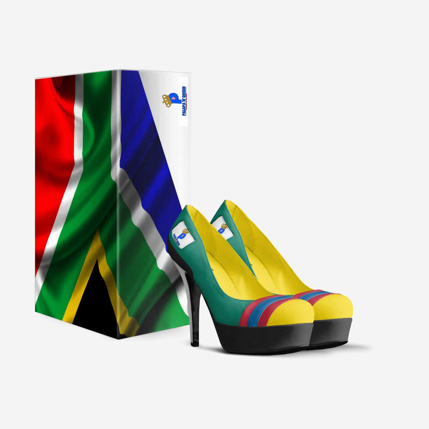 Palapa 'N' Queen  custom made in Italy shoes by Niina Nia Kabesa | Box view