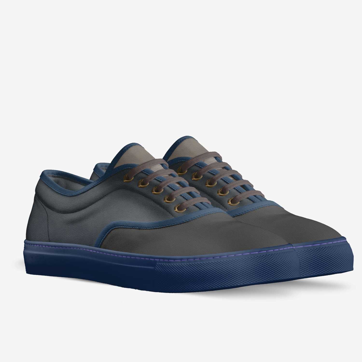 Sneeks custom made in Italy shoes by Brenden Jesseman | Double view