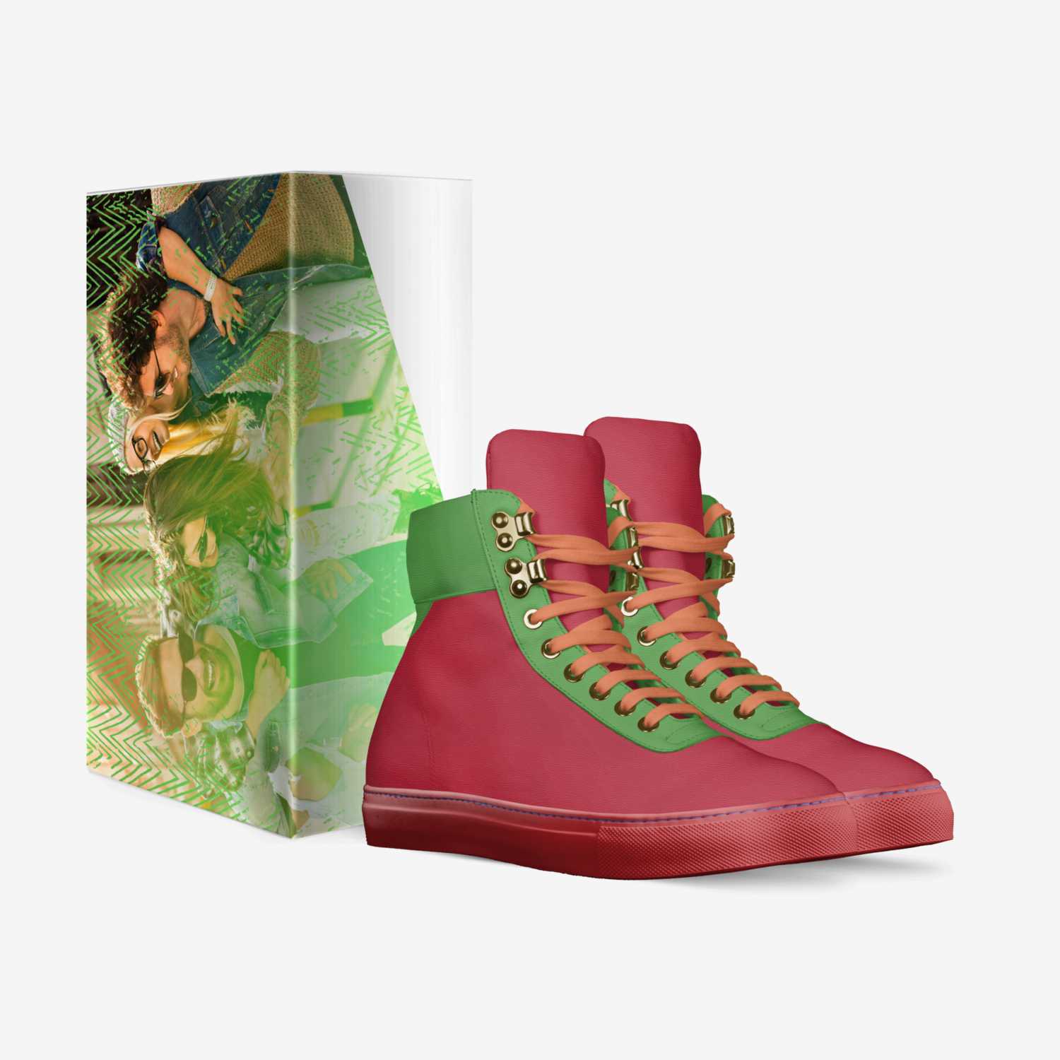 Color War custom made in Italy shoes by Shyanna Sowder | Box view