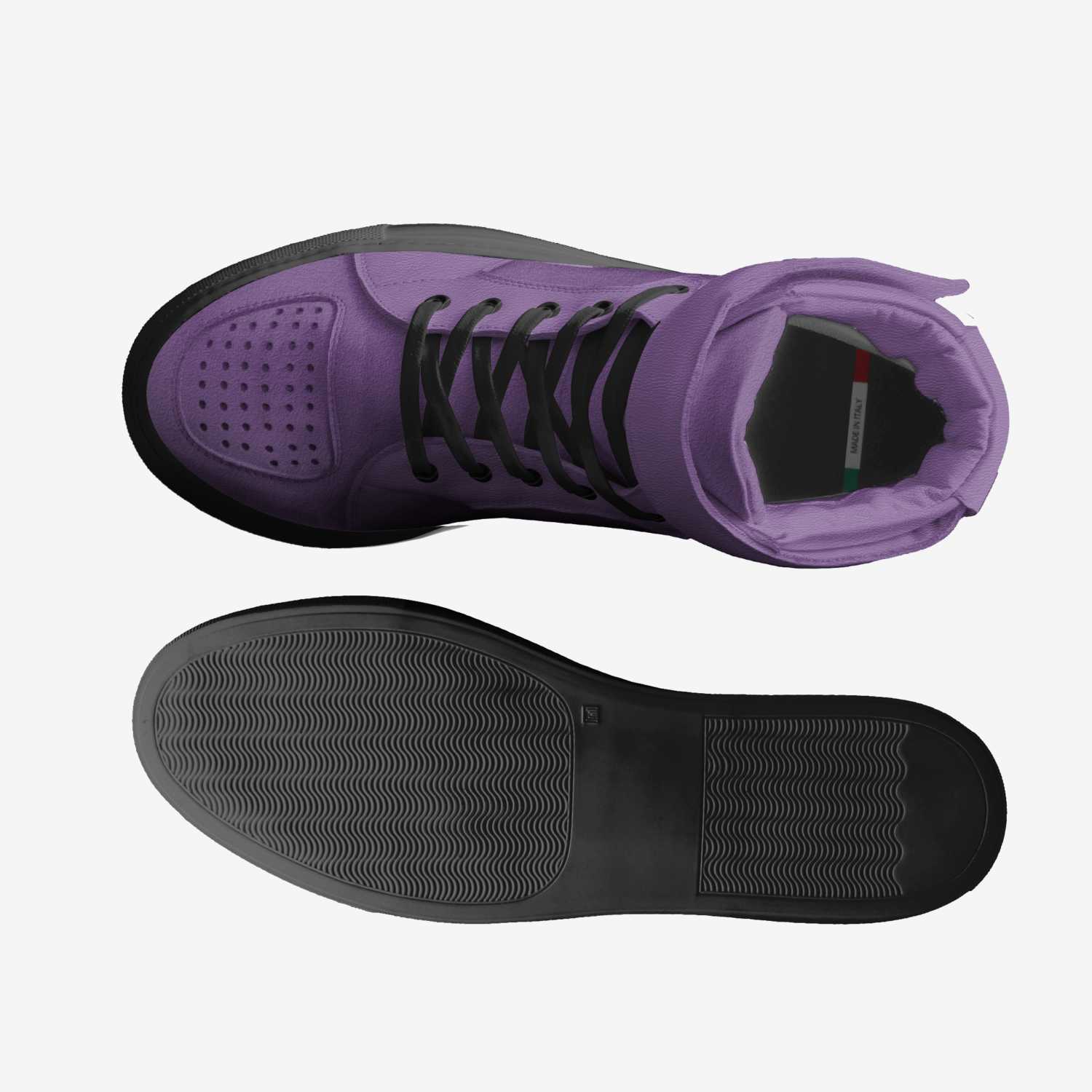 Purple Over Suede custom made in Italy shoes by Edwan Jones | Top view