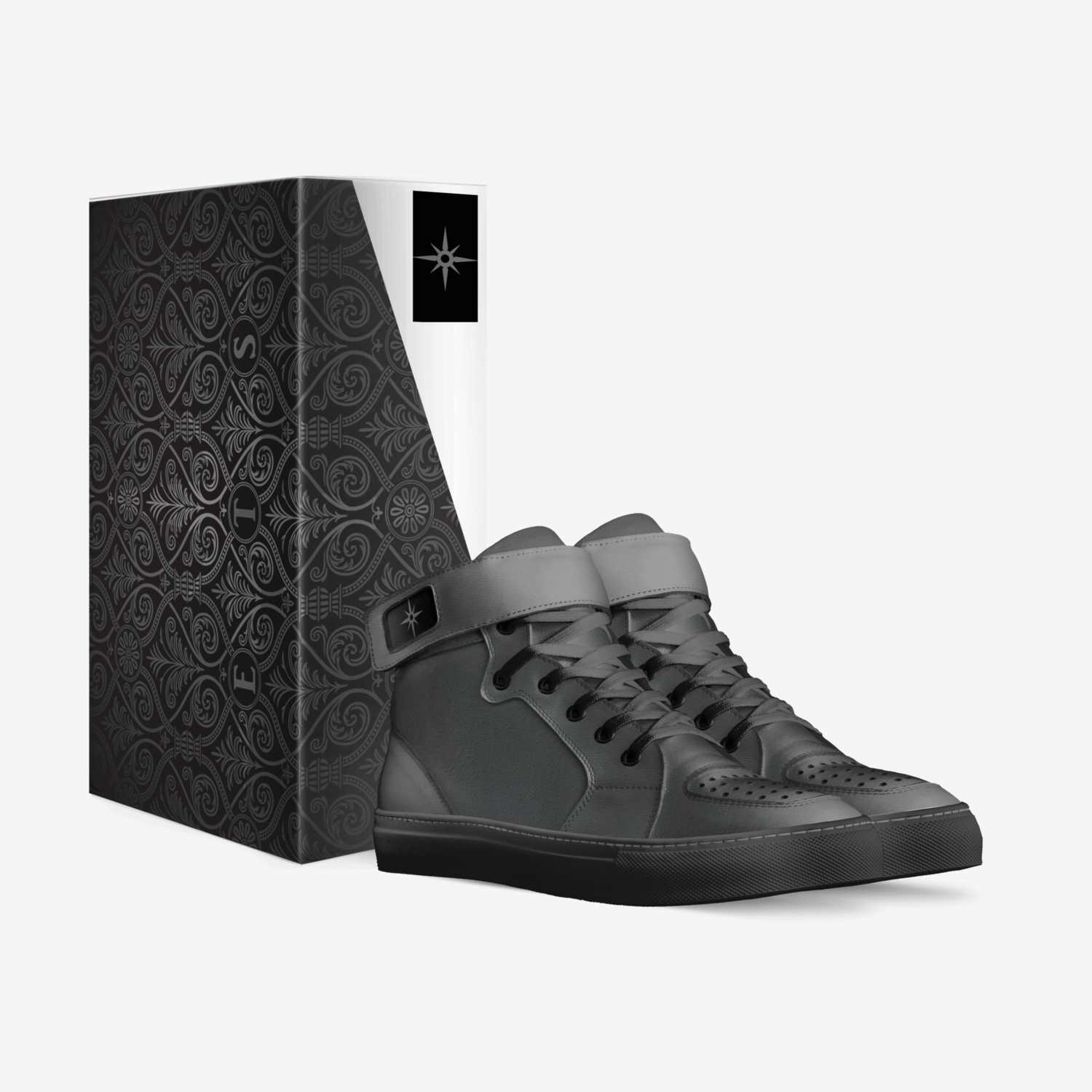 Gray Over Suede custom made in Italy shoes by Edwan Jones | Box view