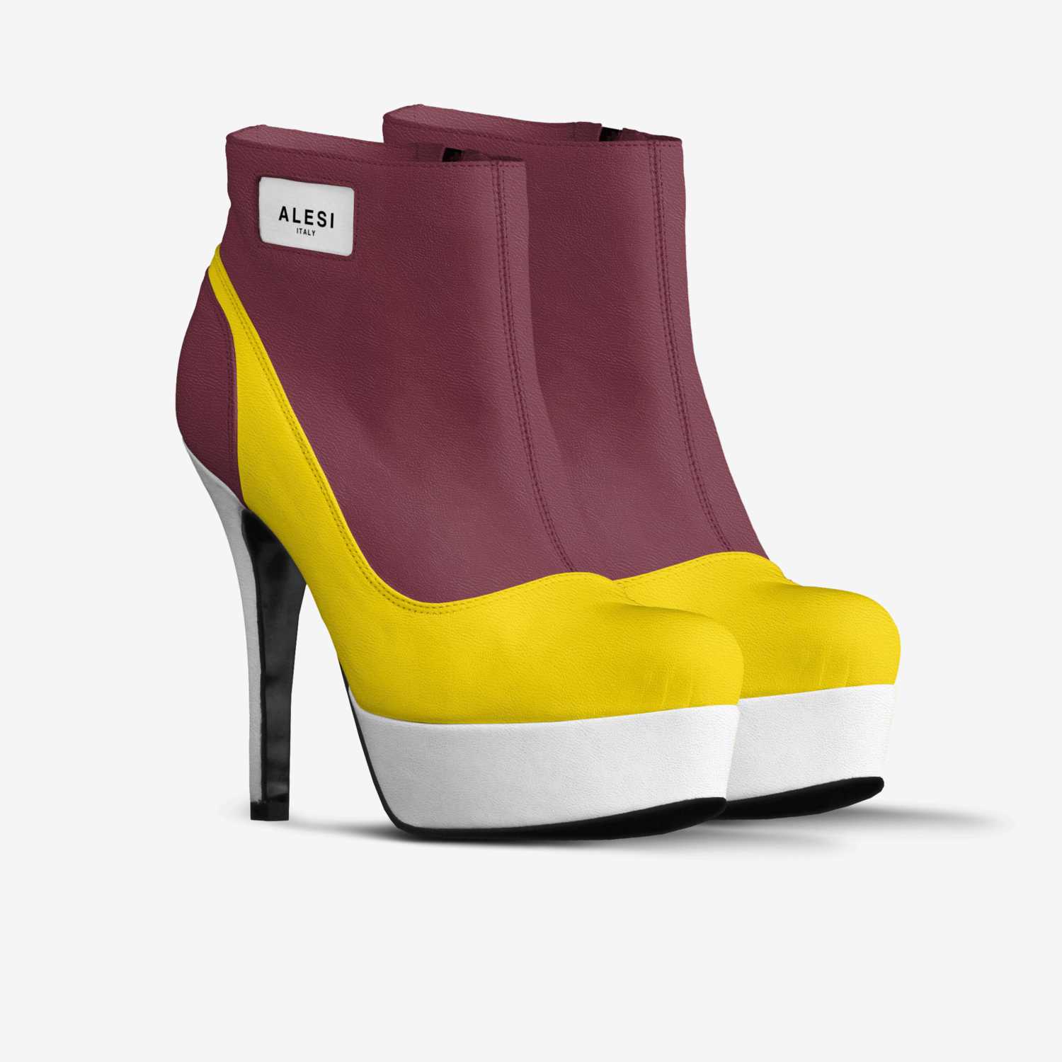 Alesi Zipper Heel custom made in Italy shoes by Lonanthony Parker | Double view