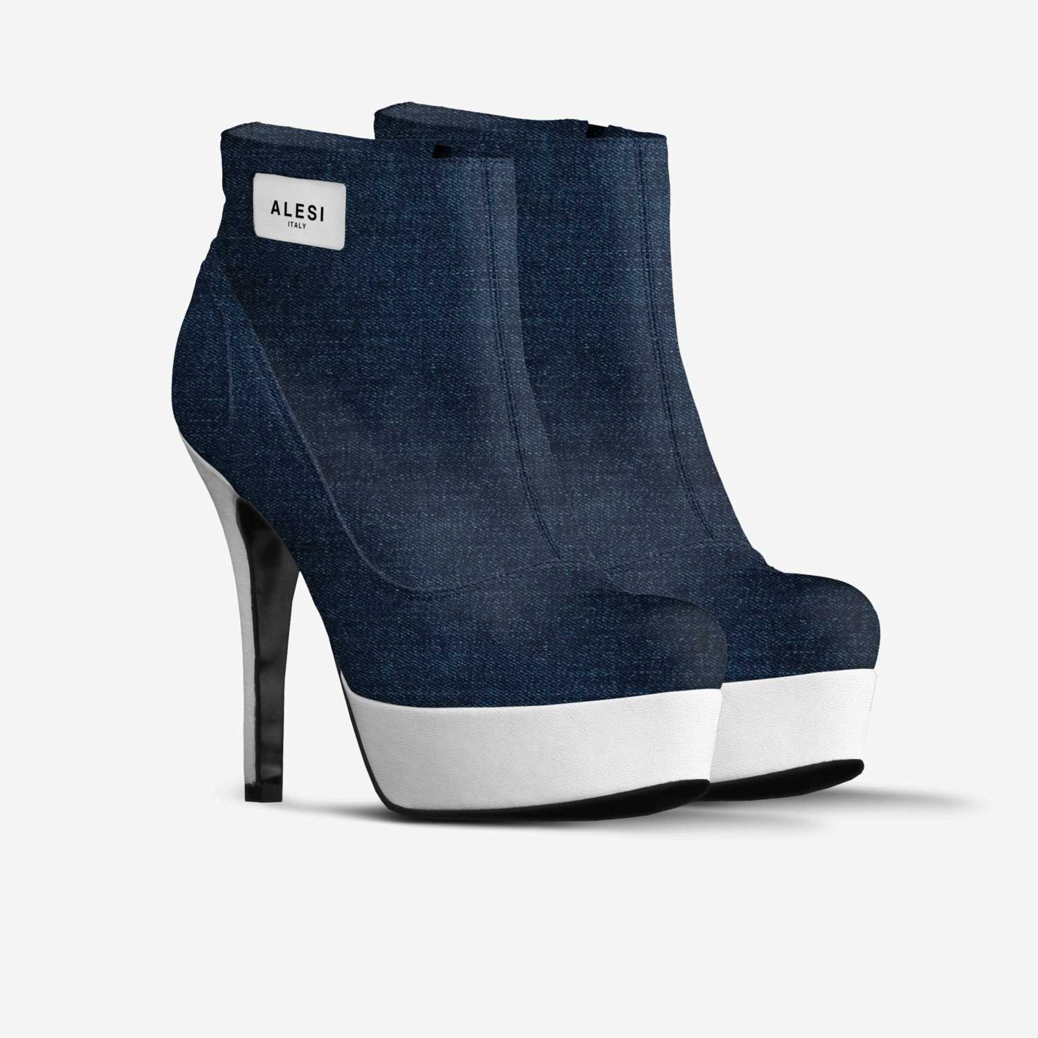 Alesi Zipper Heel custom made in Italy shoes by Lonanthony Parker | Double view