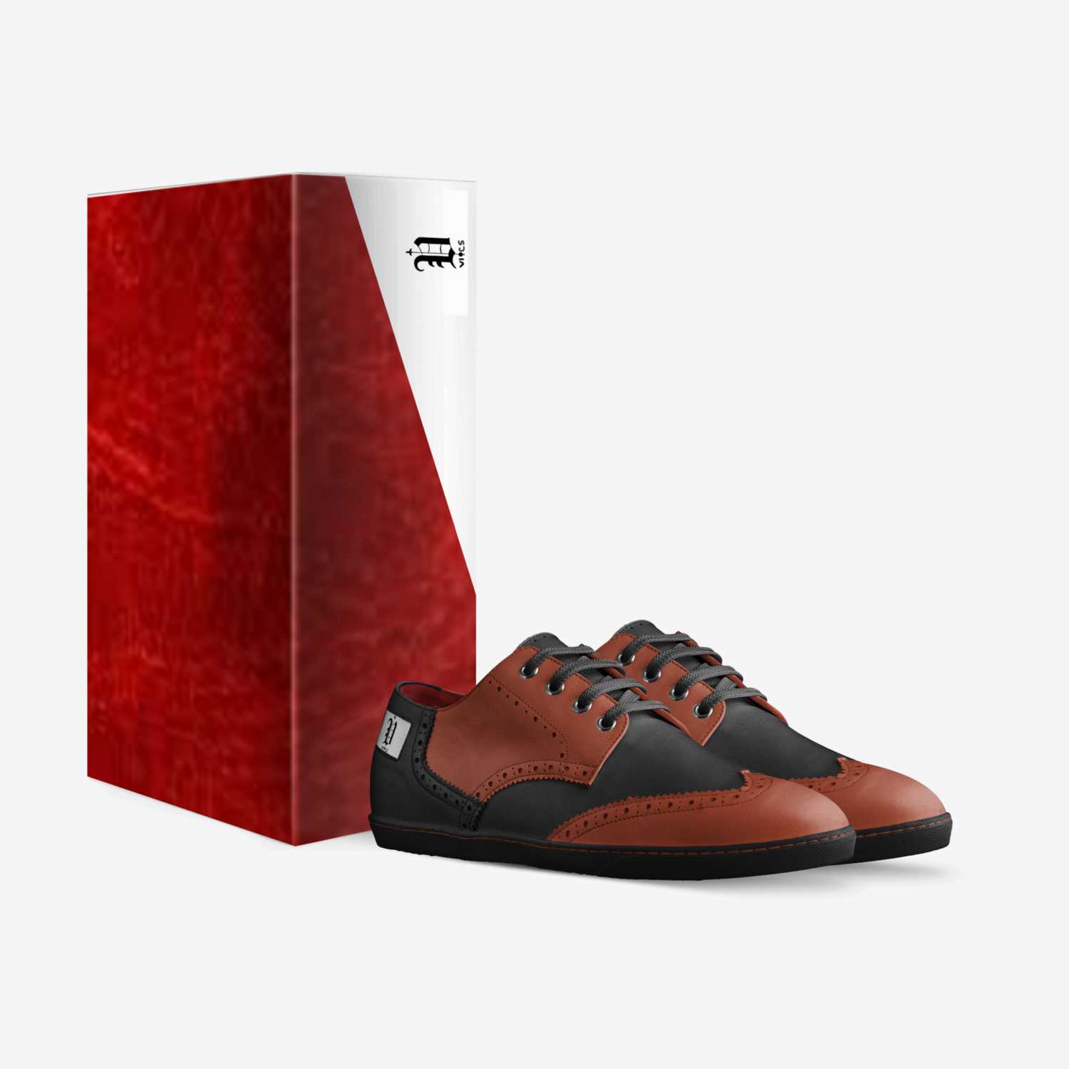 Vics redskin derby custom made in Italy shoes by Brayden Murphy | Box view
