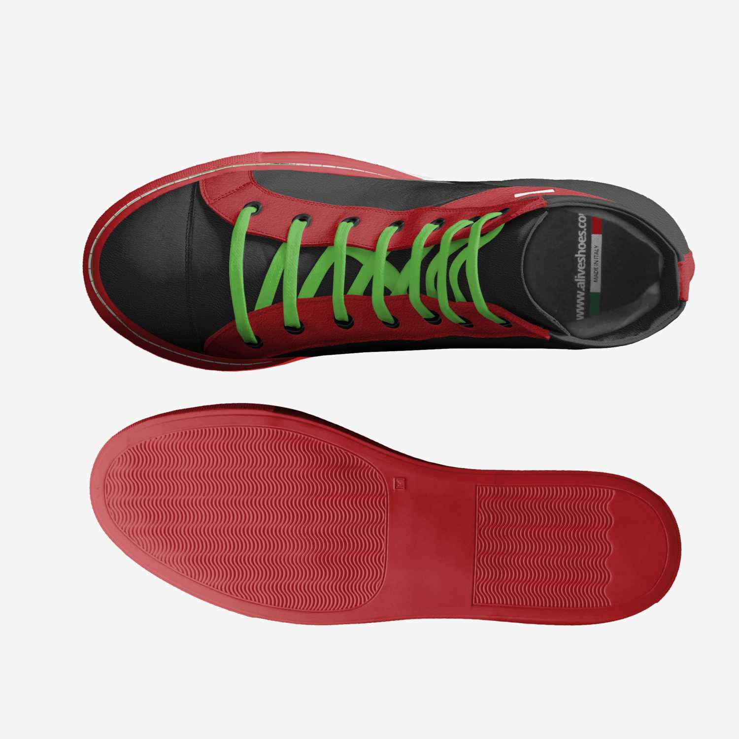 Motherland Apparel custom made in Italy shoes by Cassius Bythewood | Top view