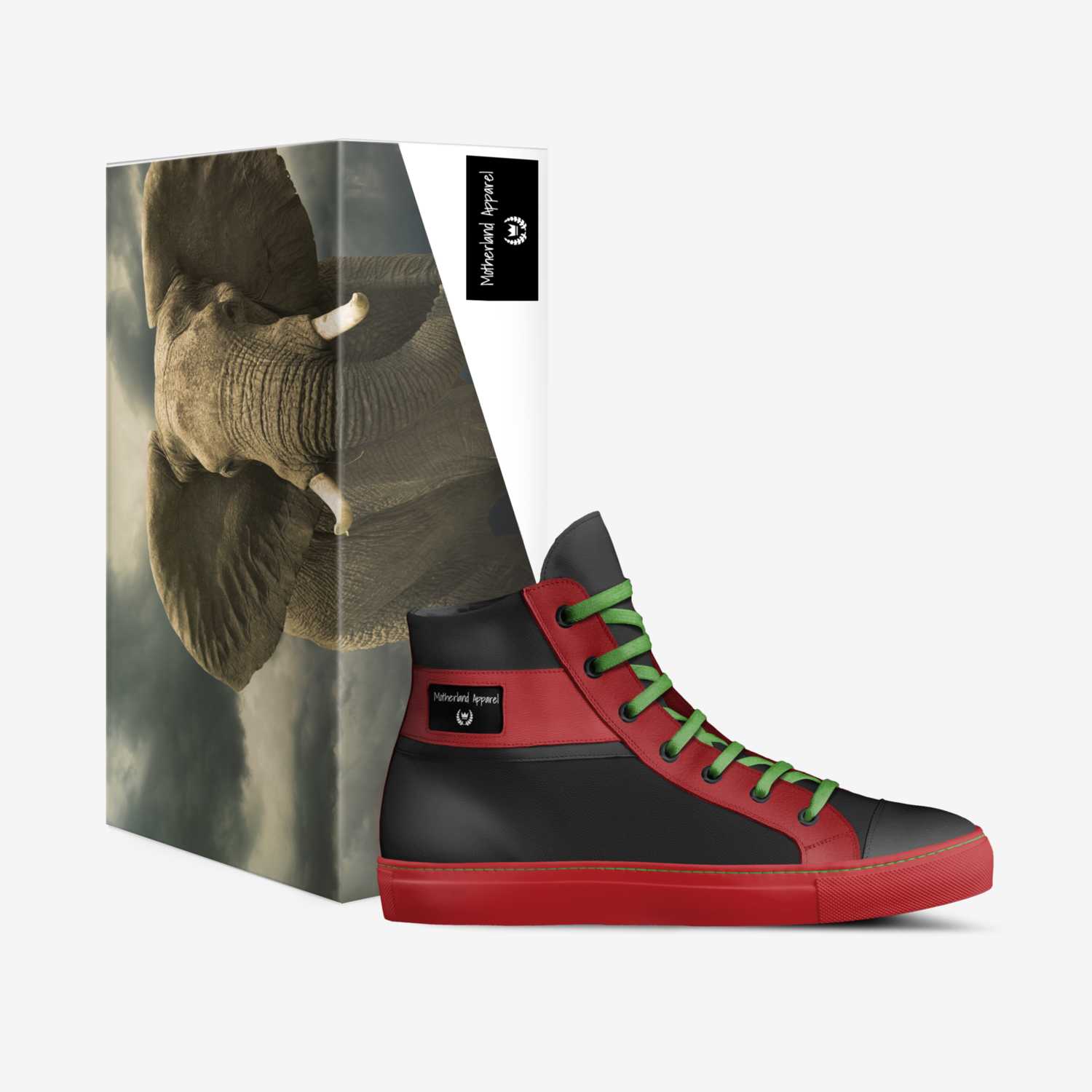 Motherland Apparel custom made in Italy shoes by Cassius Bythewood | Box view