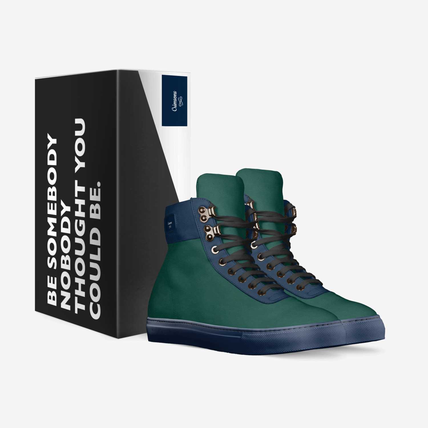Crimsons custom made in Italy shoes by Aston Laskman | Box view