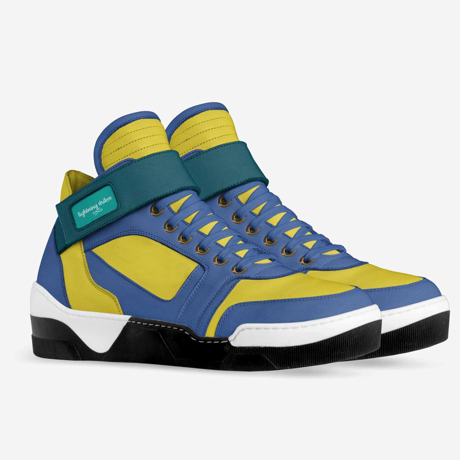 lightning strikes custom made in Italy shoes by Jace Black | Double view