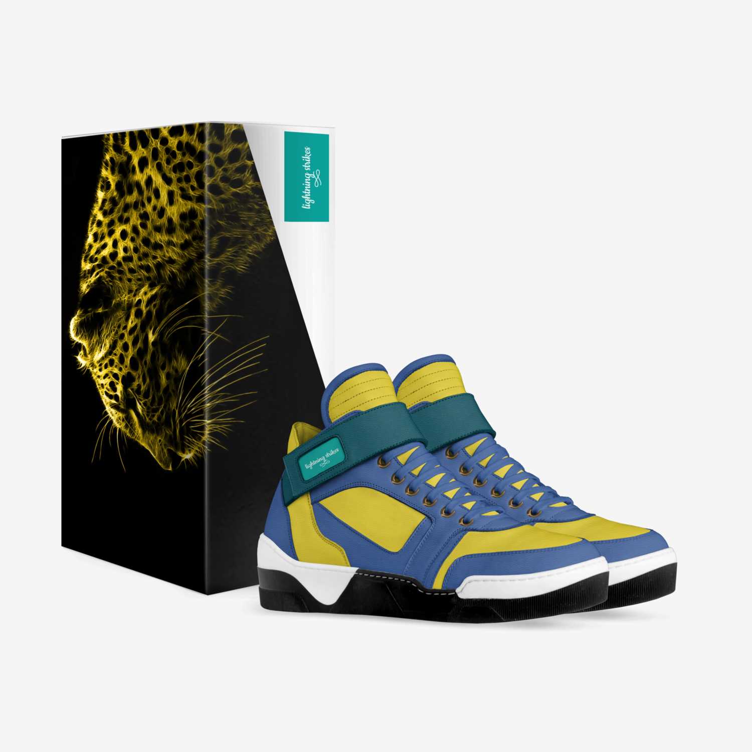 lightning strikes custom made in Italy shoes by Jace Black | Box view
