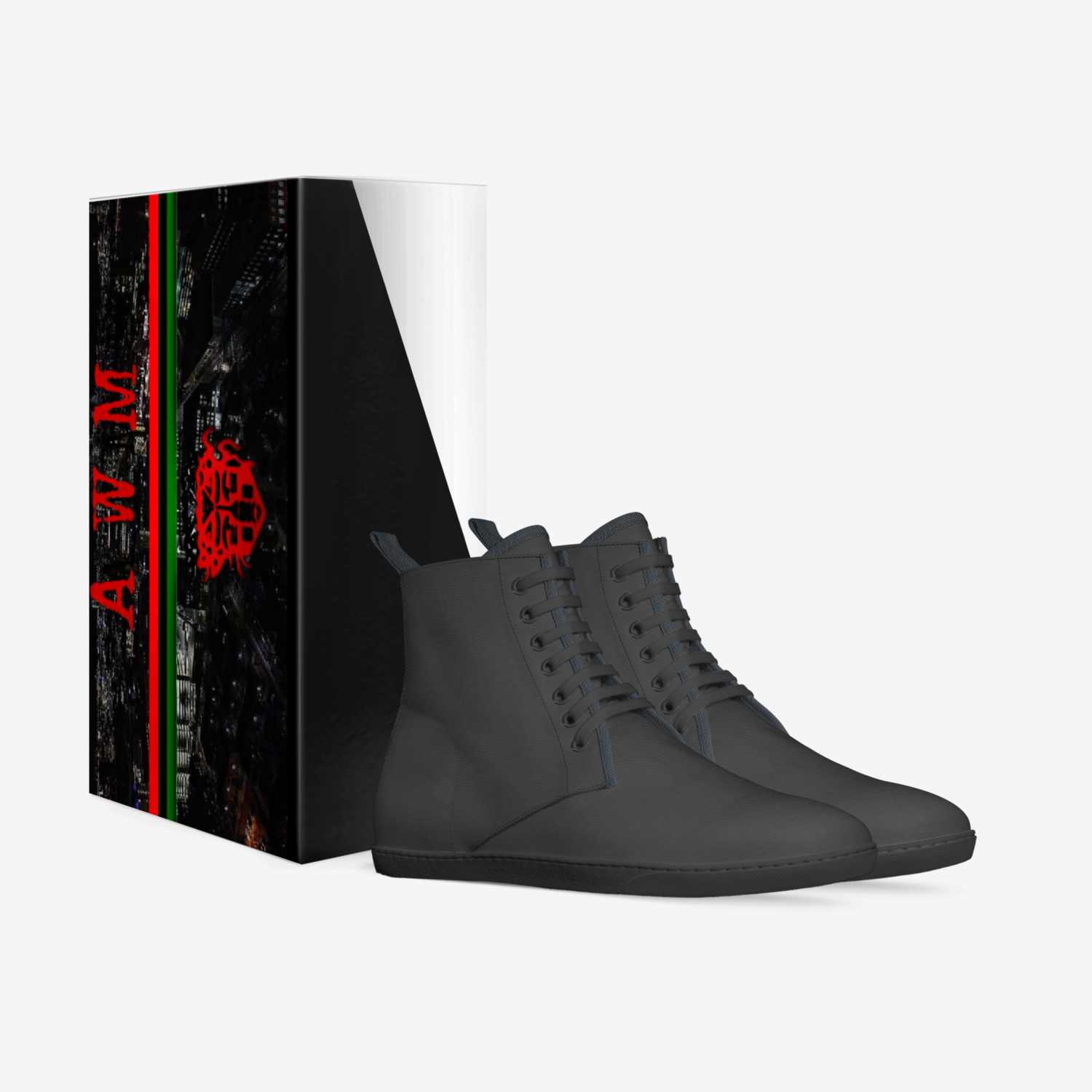 Awmp custom made in Italy shoes by African War Mask | Box view