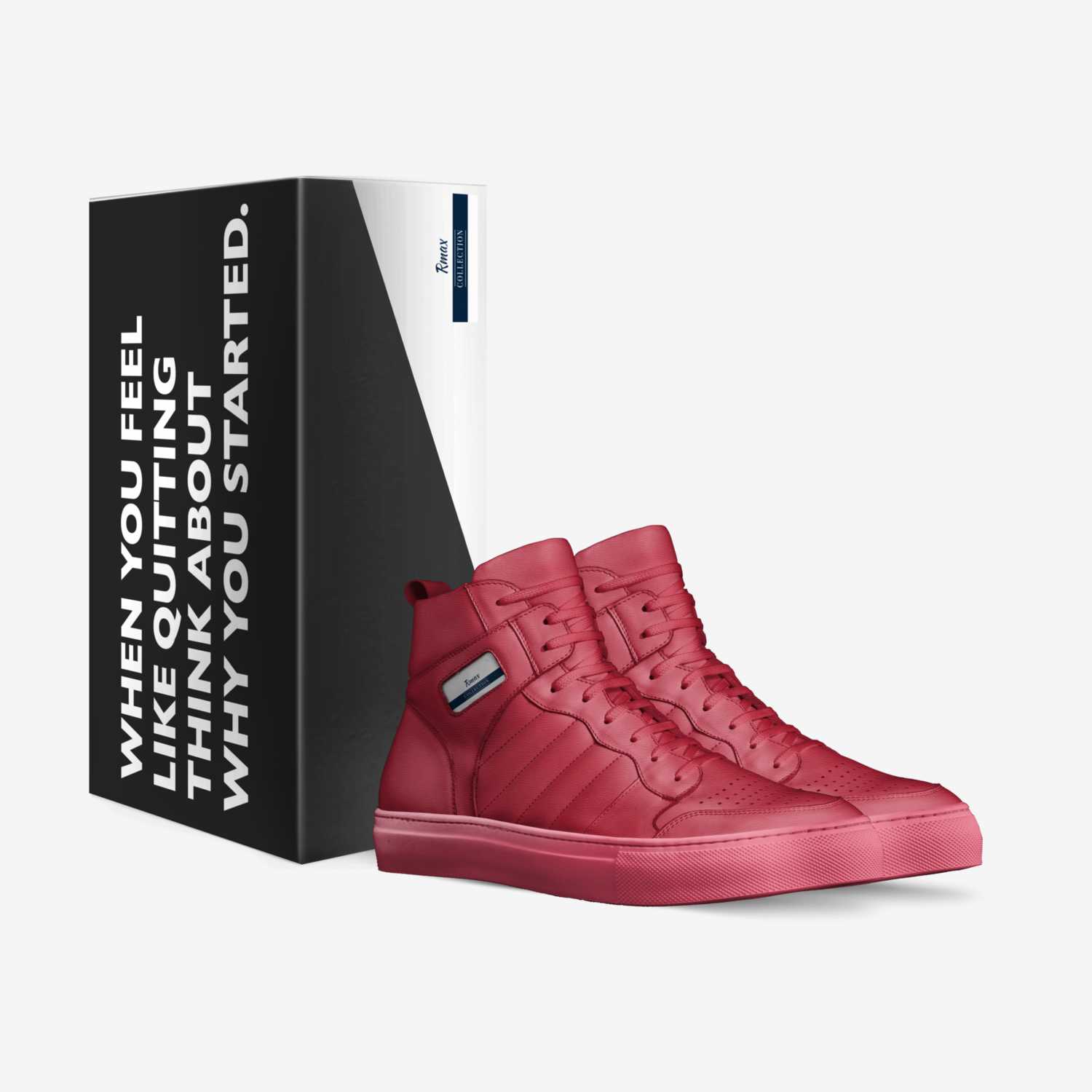 Rmax custom made in Italy shoes by Robert Sheehan | Box view