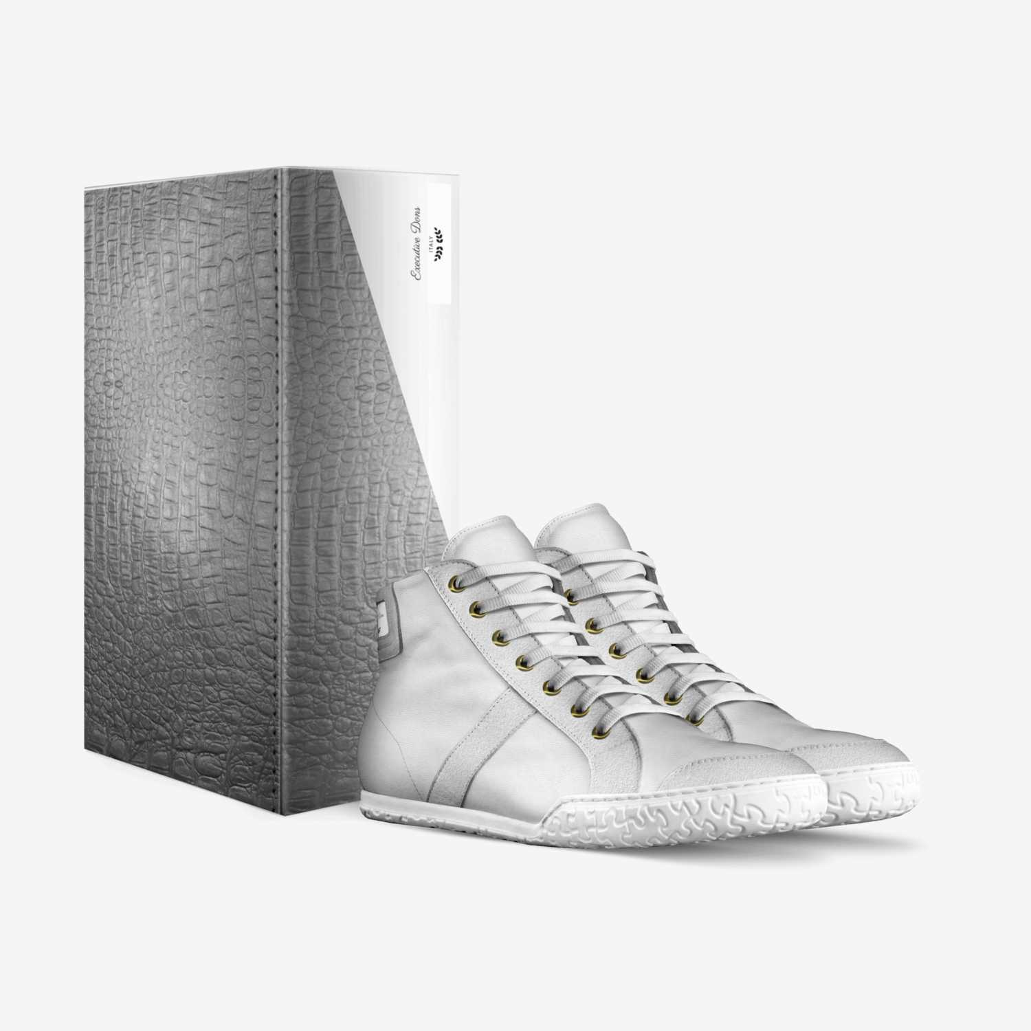 Executive Dons custom made in Italy shoes by Donald Woodson | Box view