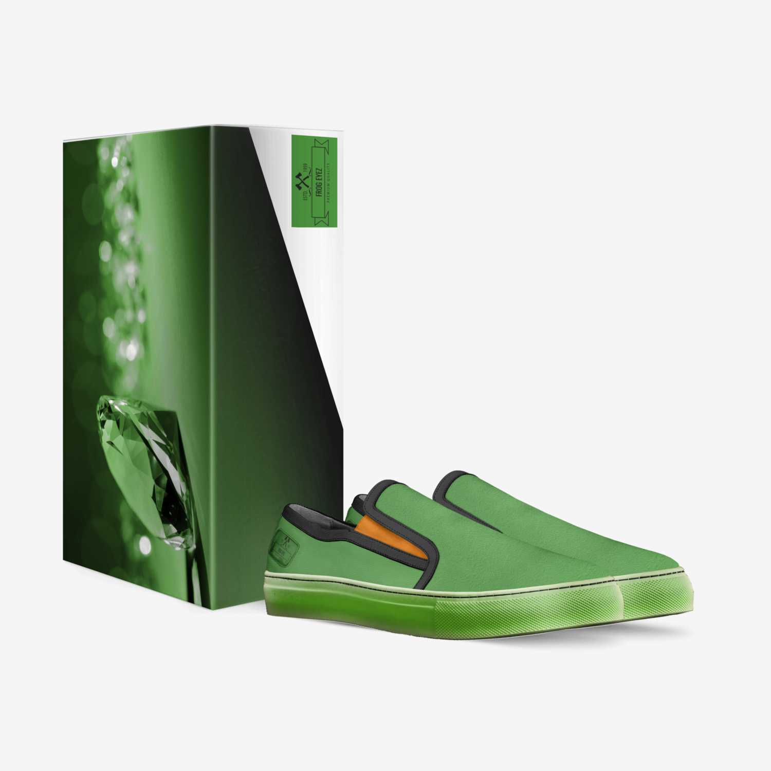 Frog Eyez custom made in Italy shoes by Darren Toodles Jr. | Box view