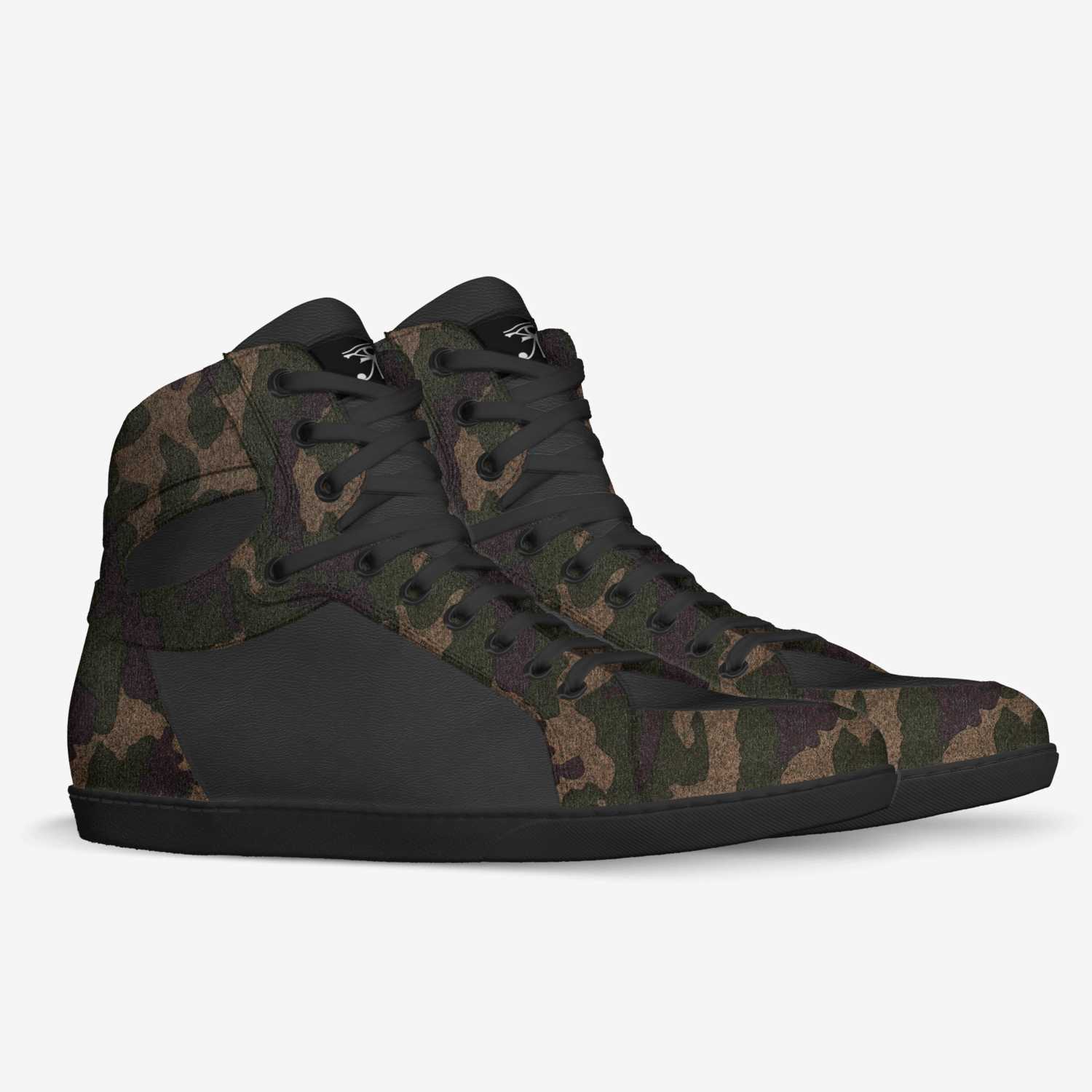 Jegna - Army custom made in Italy shoes by Dnbe Apparel | Double view