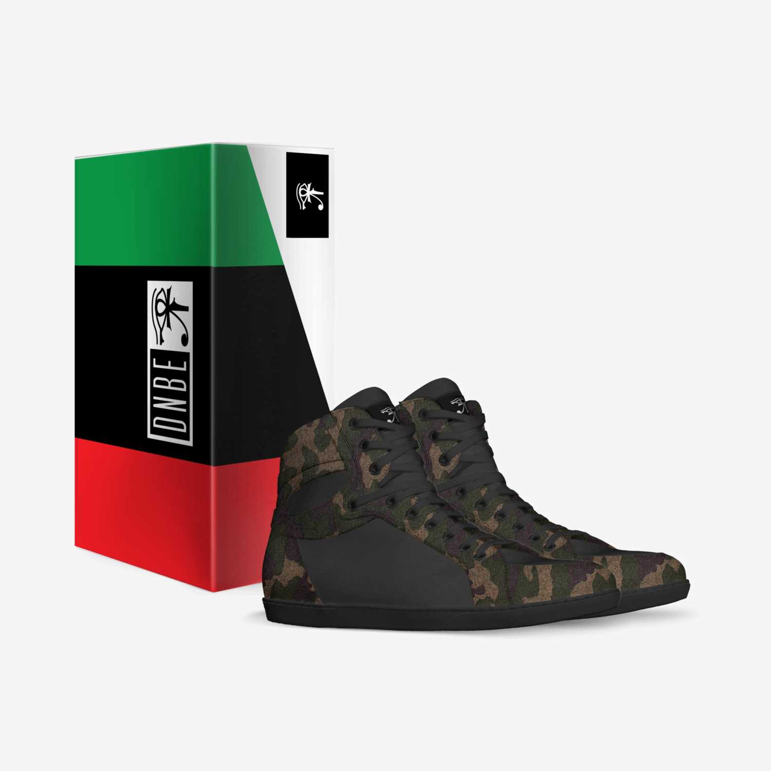 Jegna - Army custom made in Italy shoes by Dnbe Apparel | Box view