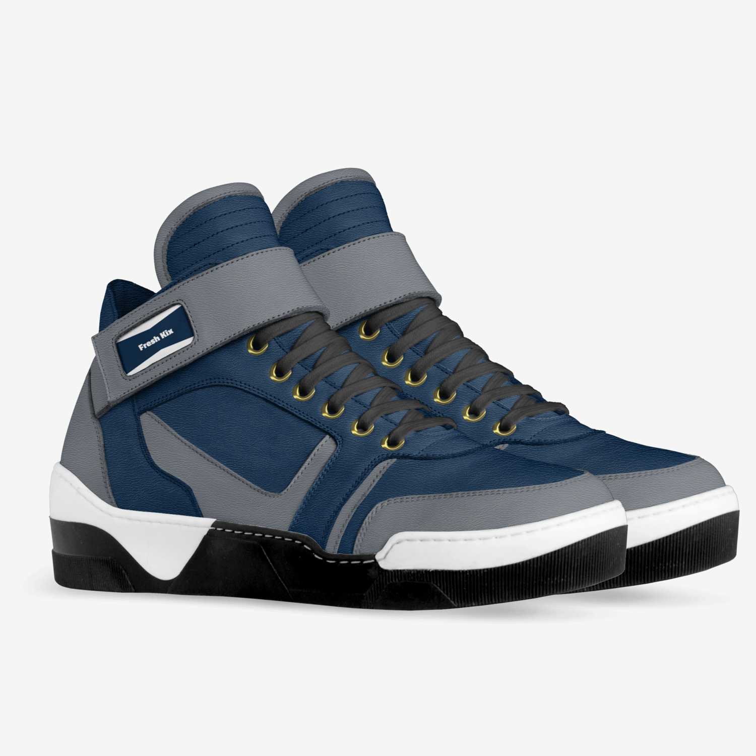 Fresh Kix custom made in Italy shoes by Riley Neupauer | Double view