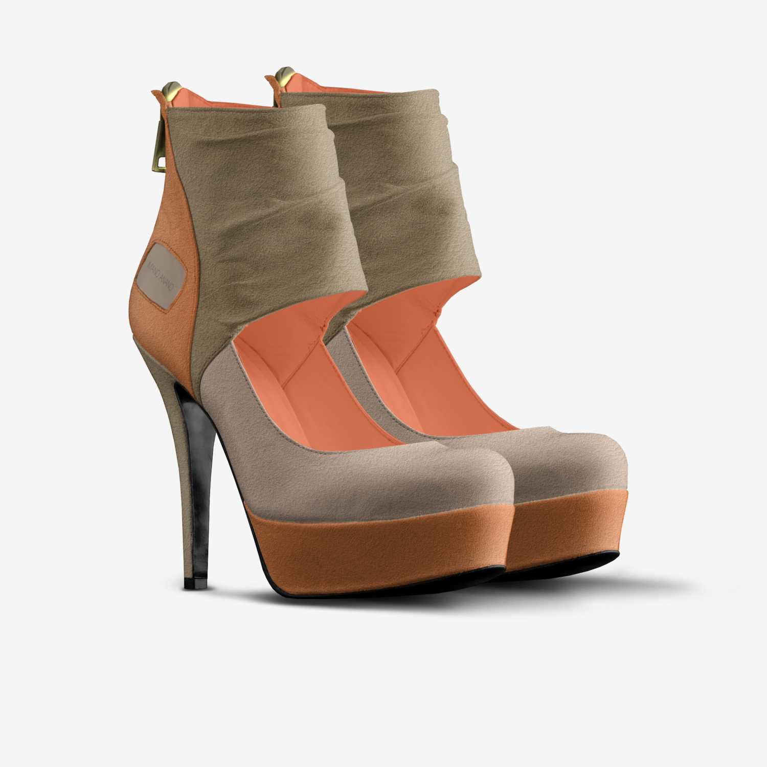 Imanoanano  custom made in Italy shoes by Iman A | Double view