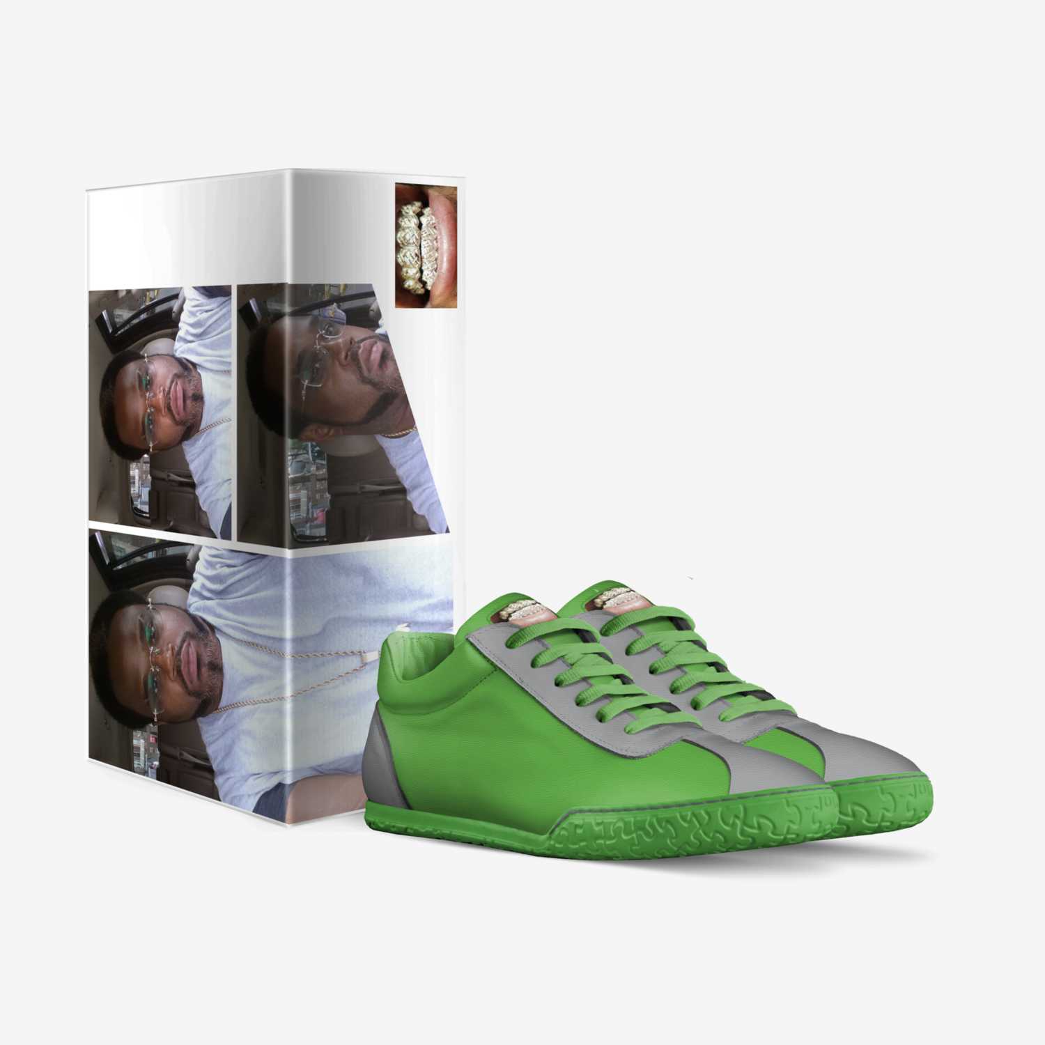 LimeGrayGreatness custom made in Italy shoes by Stoney Bastian | Box view