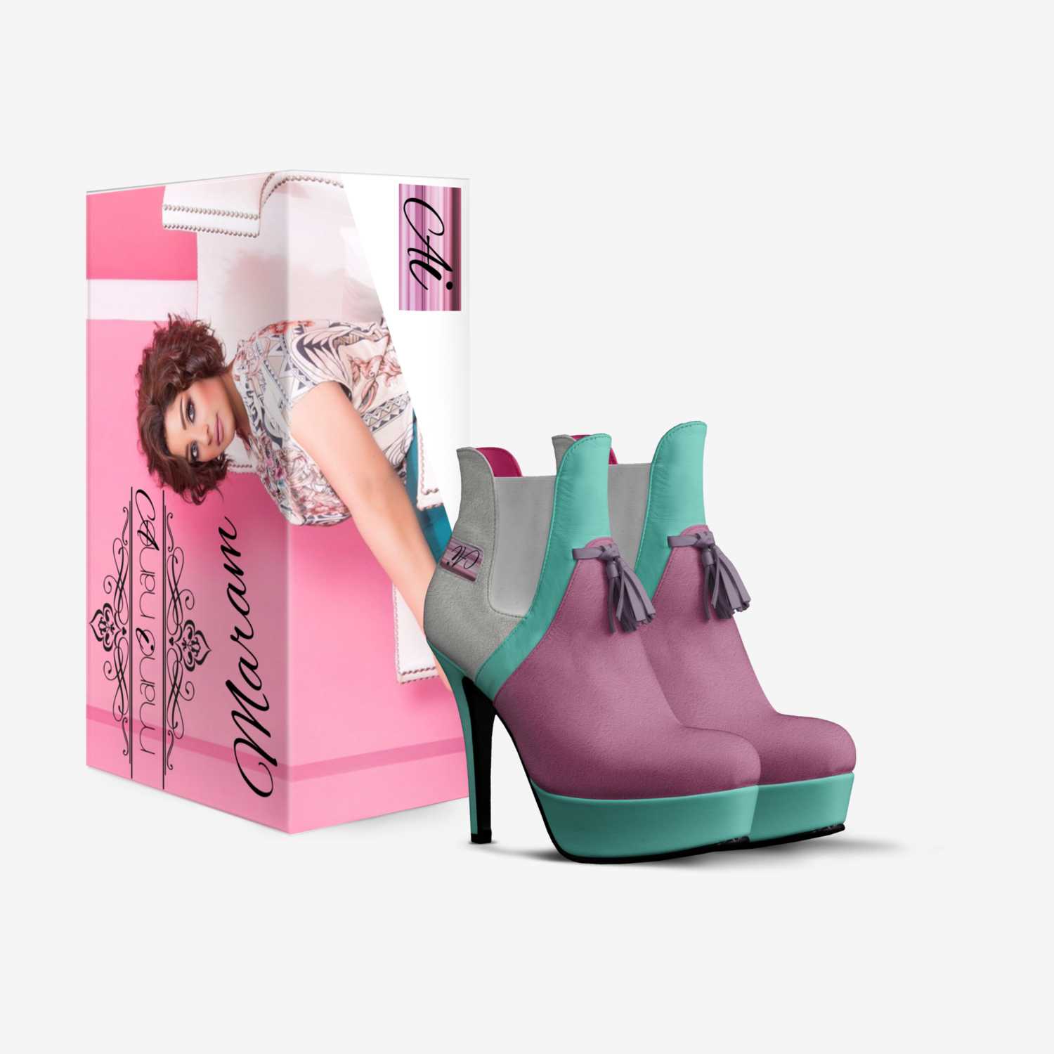 Imanoanano custom made in Italy shoes by Iman A | Box view