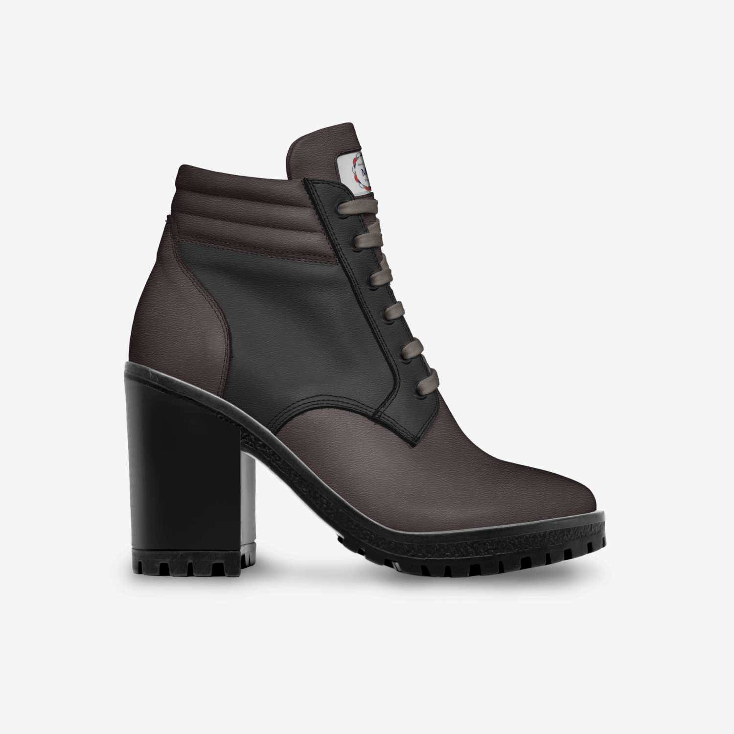 MD Boots Brown custom made in Italy shoes by Jannina Ortiz | Side view