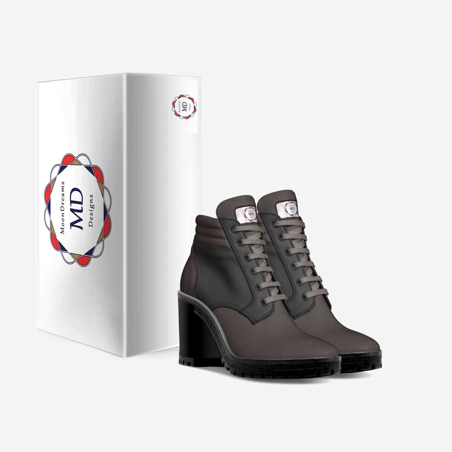 MD Boots Brown custom made in Italy shoes by Jannina Ortiz | Box view