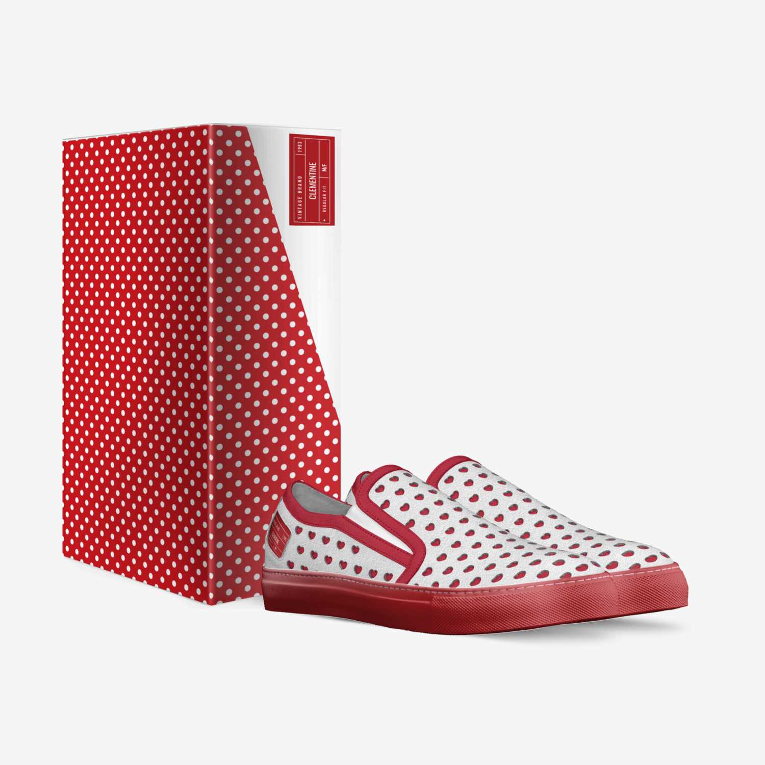 Clementine custom made in Italy shoes by Rebekah Davis | Box view