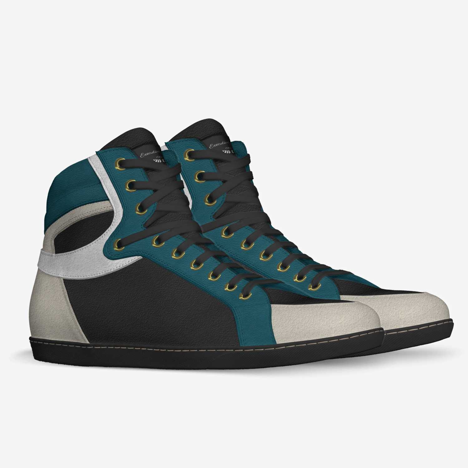 Executive Dons custom made in Italy shoes by Donald Woodson | Double view