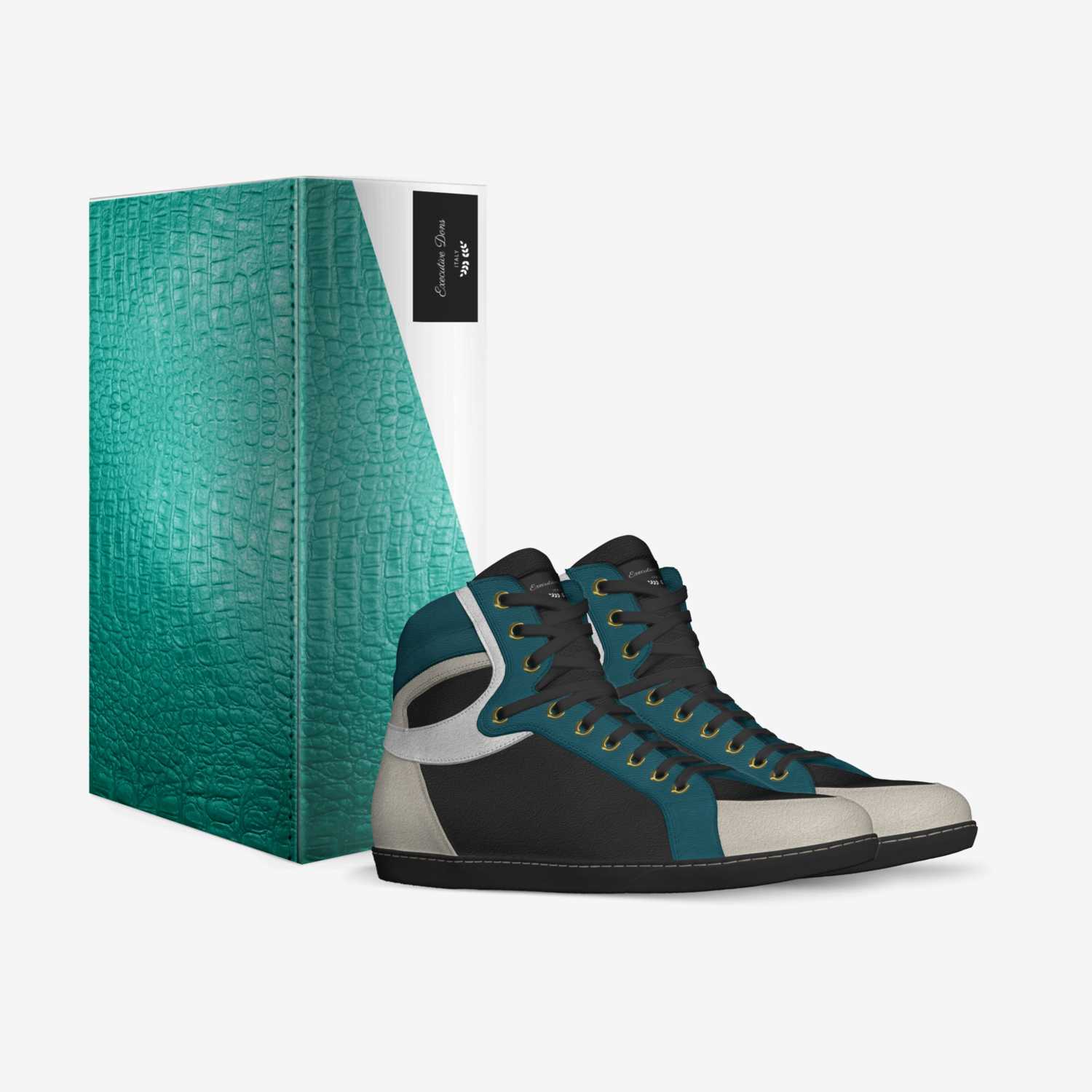 Executive Dons custom made in Italy shoes by Donald Woodson | Box view