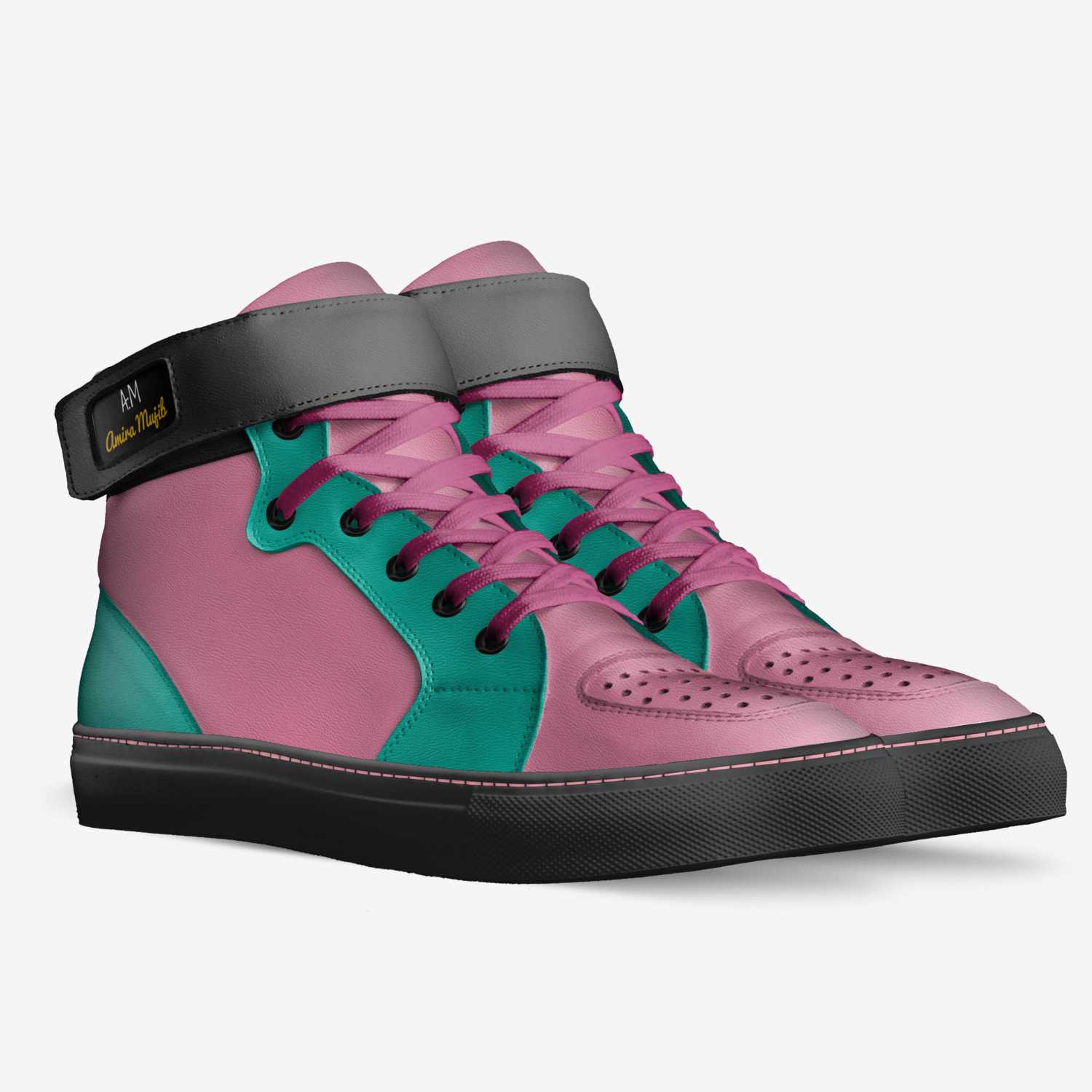 Amira Mujib custom made in Italy shoes by Mira Memora | Double view