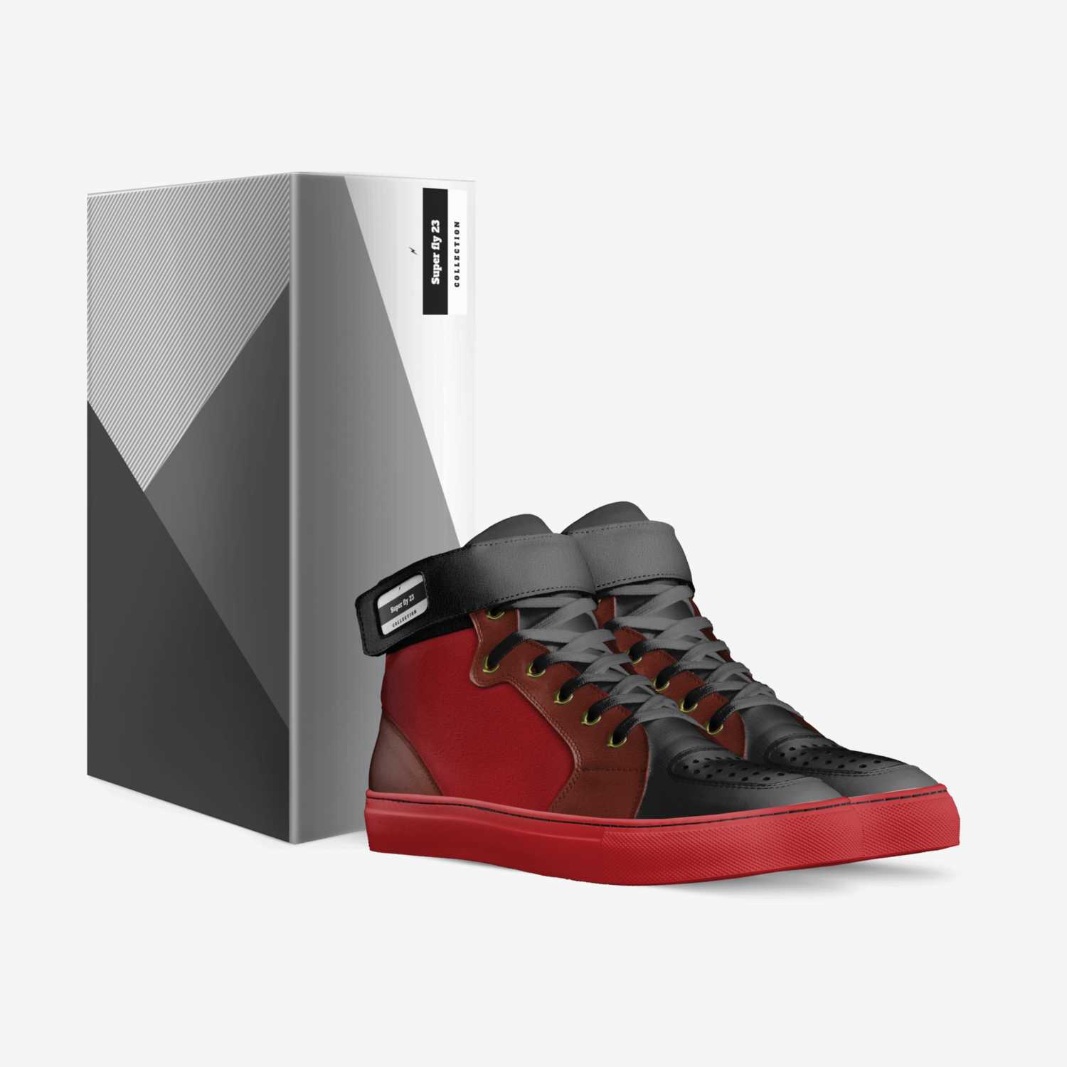 Super fly 23 custom made in Italy shoes by Hunter Ugly God | Box view