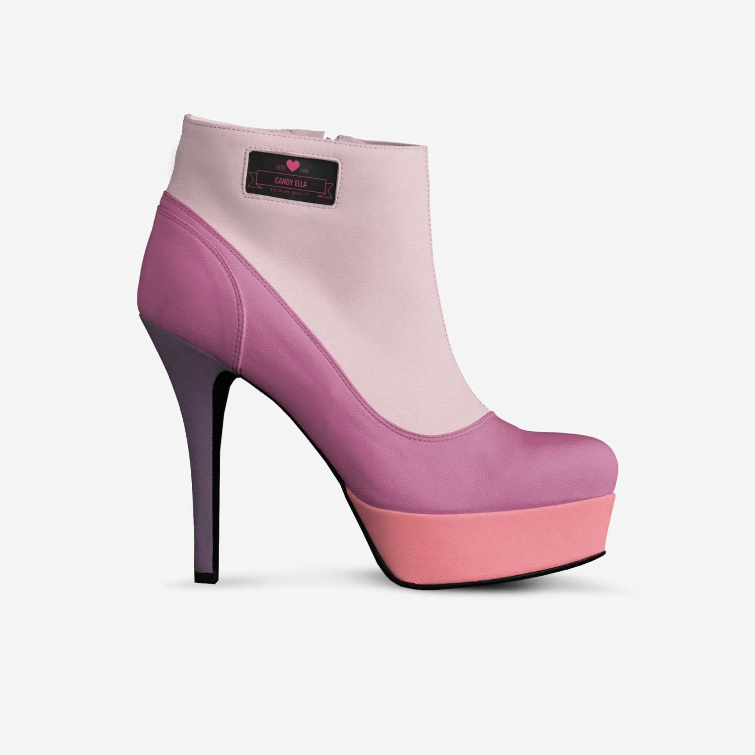 candy ella custom made in Italy shoes by Ella Rascoe | Side view