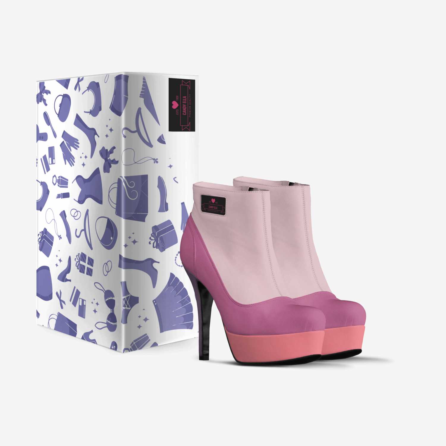 candy ella custom made in Italy shoes by Ella Rascoe | Box view