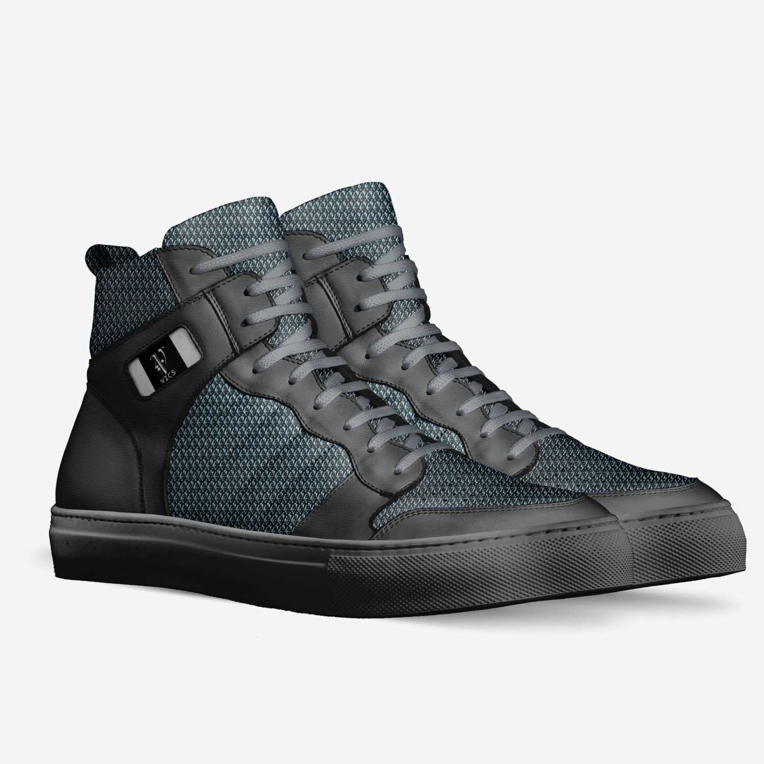 vics platinum custom made in Italy shoes by Brayden Murphy | Double view