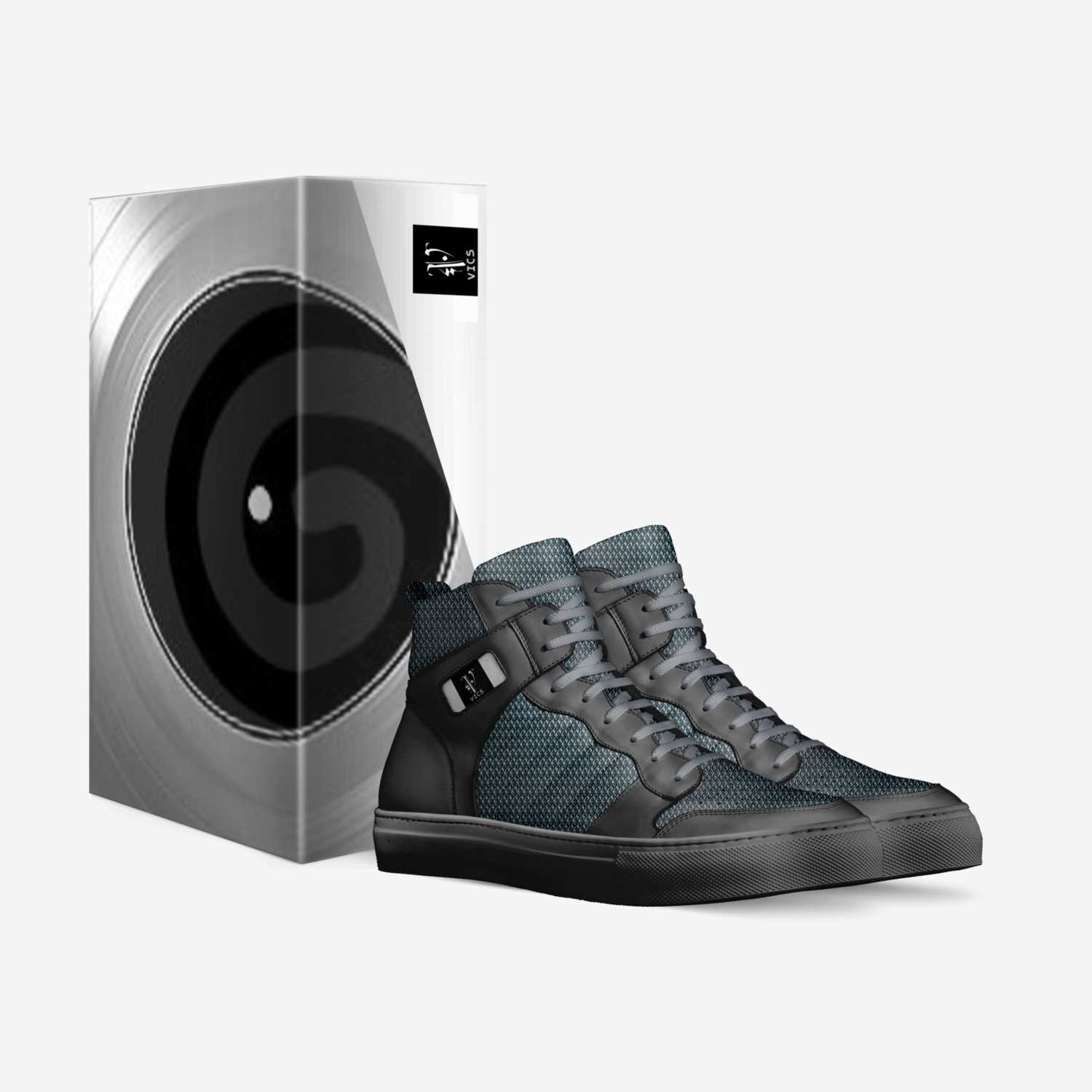 vics platinum custom made in Italy shoes by Brayden Murphy | Box view