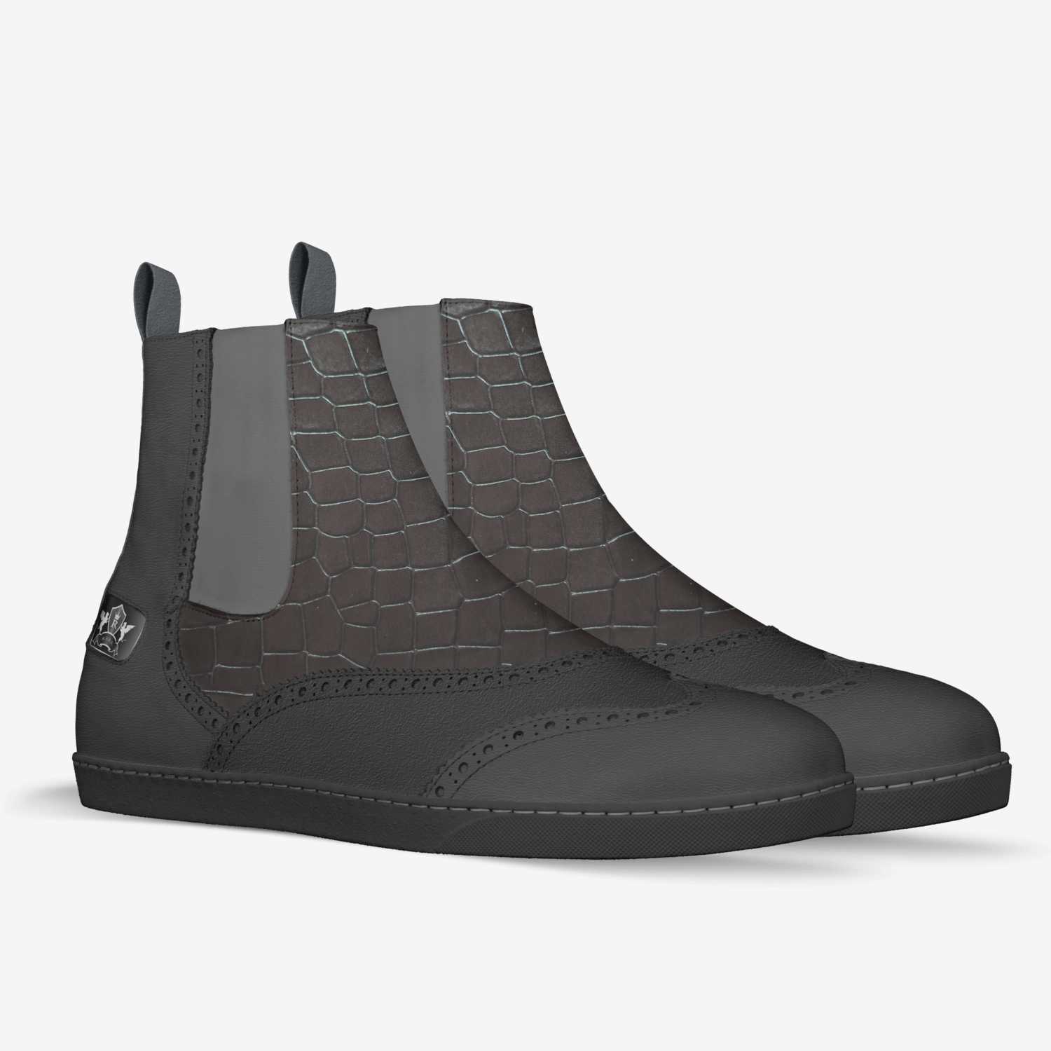 DECADENCE HIGH TOP custom made in Italy shoes by John A. Annan | Double view